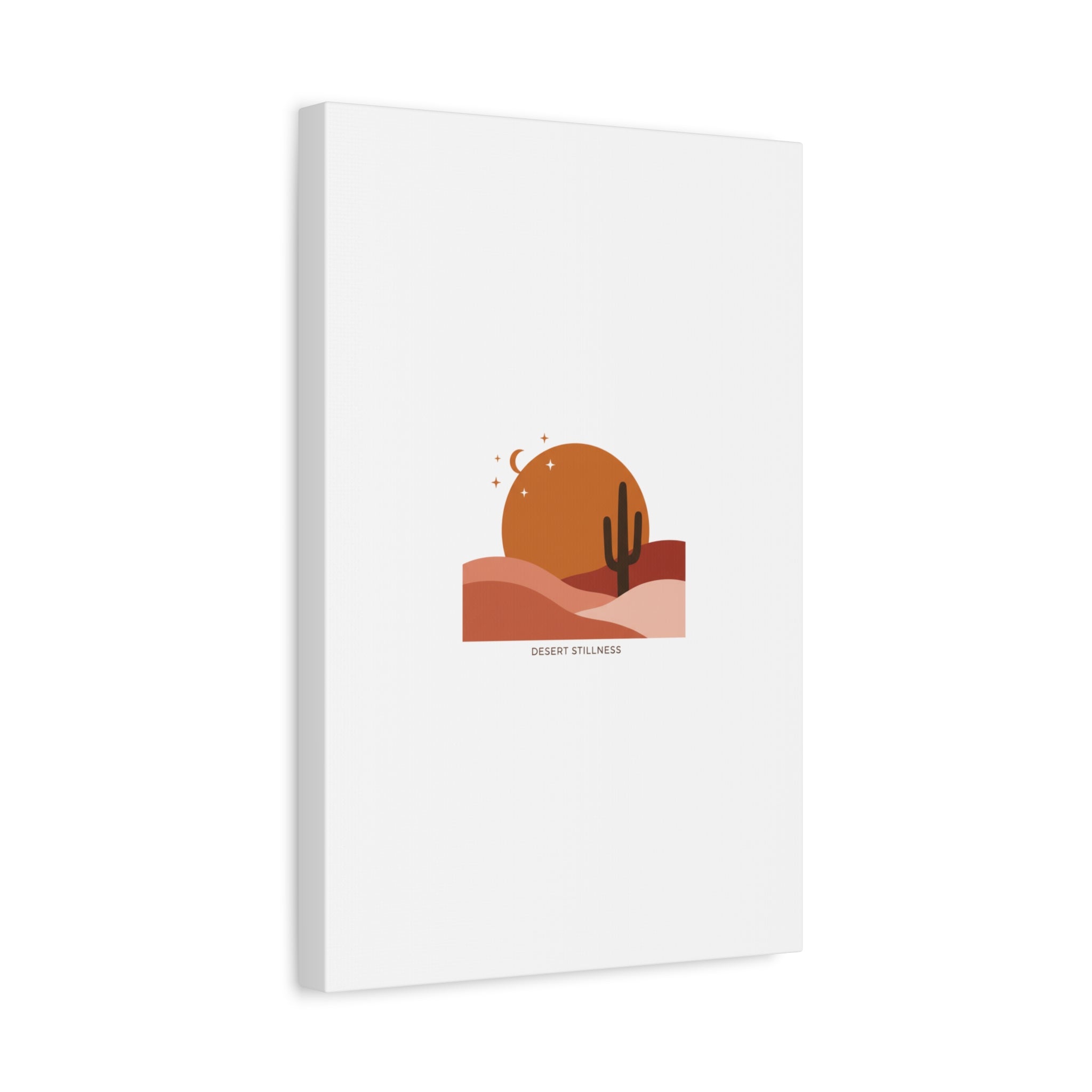 Desert Stillness Canvas, Desert Sunset Minimalist Mesa | Southwestern Art Print