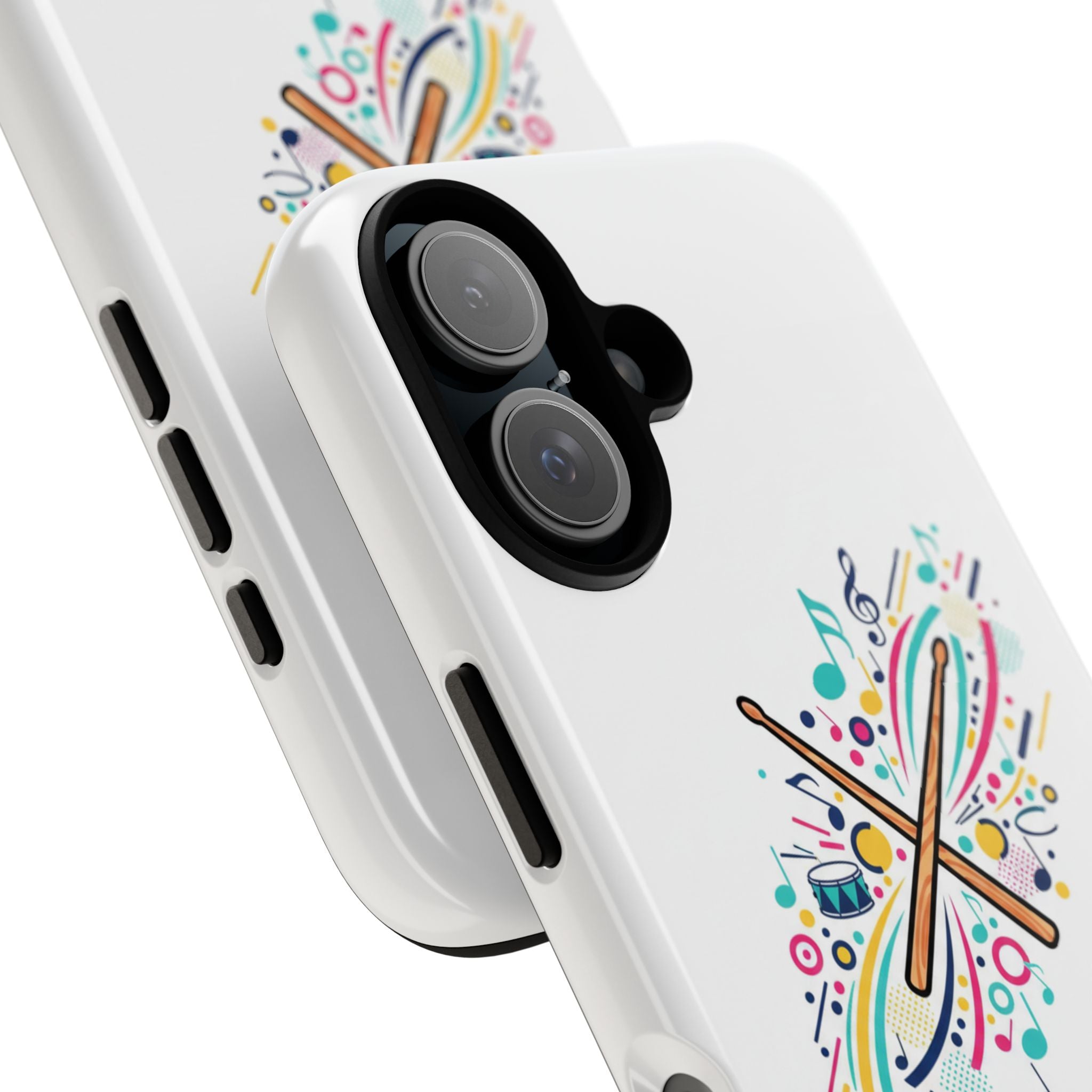 Colorful Drumsticks Illustration Phone Case | Music Percussion Art