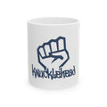 Knucklehead Fist Ceramic Mug — Funny Graphic Coffee Cup (11oz, 15oz) 11oz