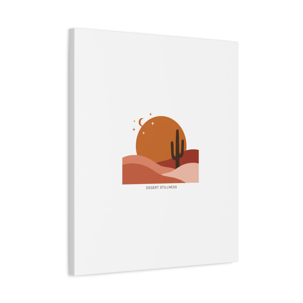 Desert Stillness Canvas, Desert Sunset Minimalist Mesa | Southwestern Art Print