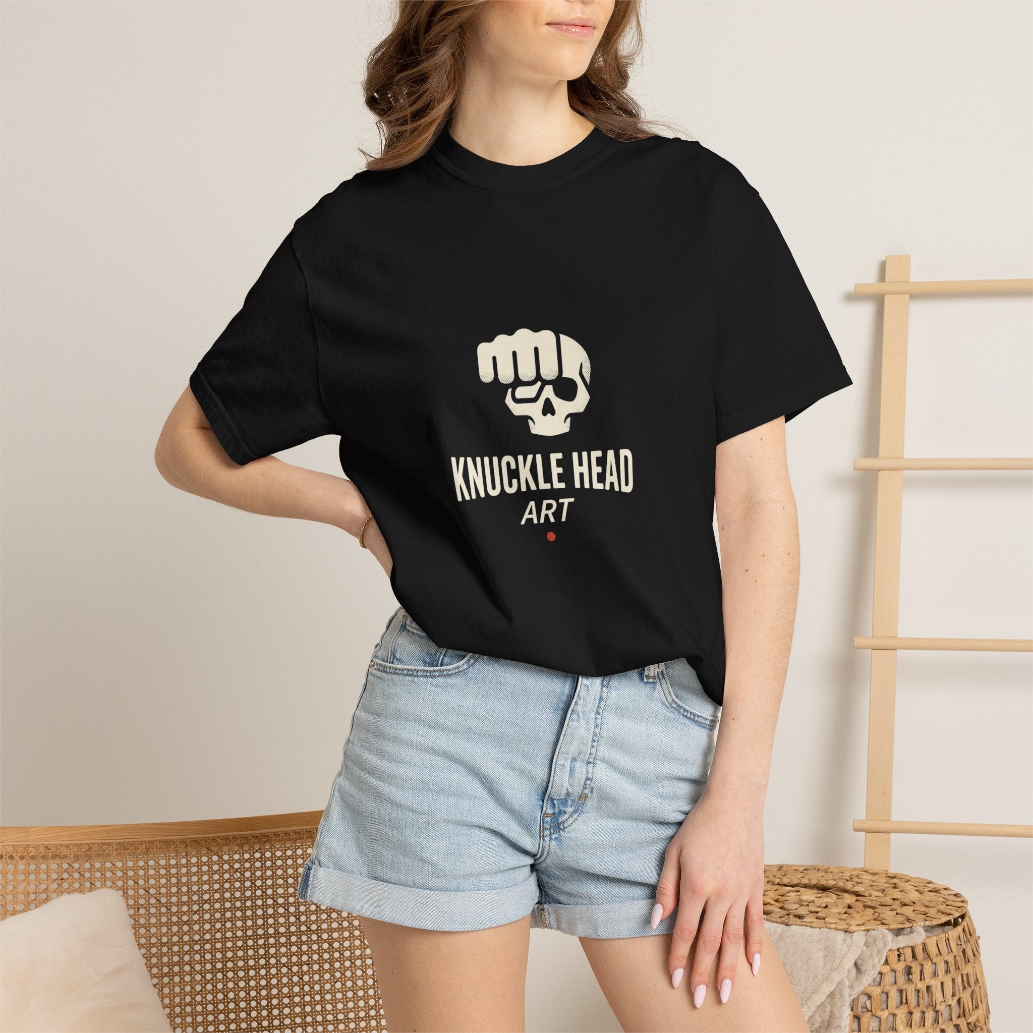 Knuckle Head Art T‑Shirt — Retro Fist Graphic Tee