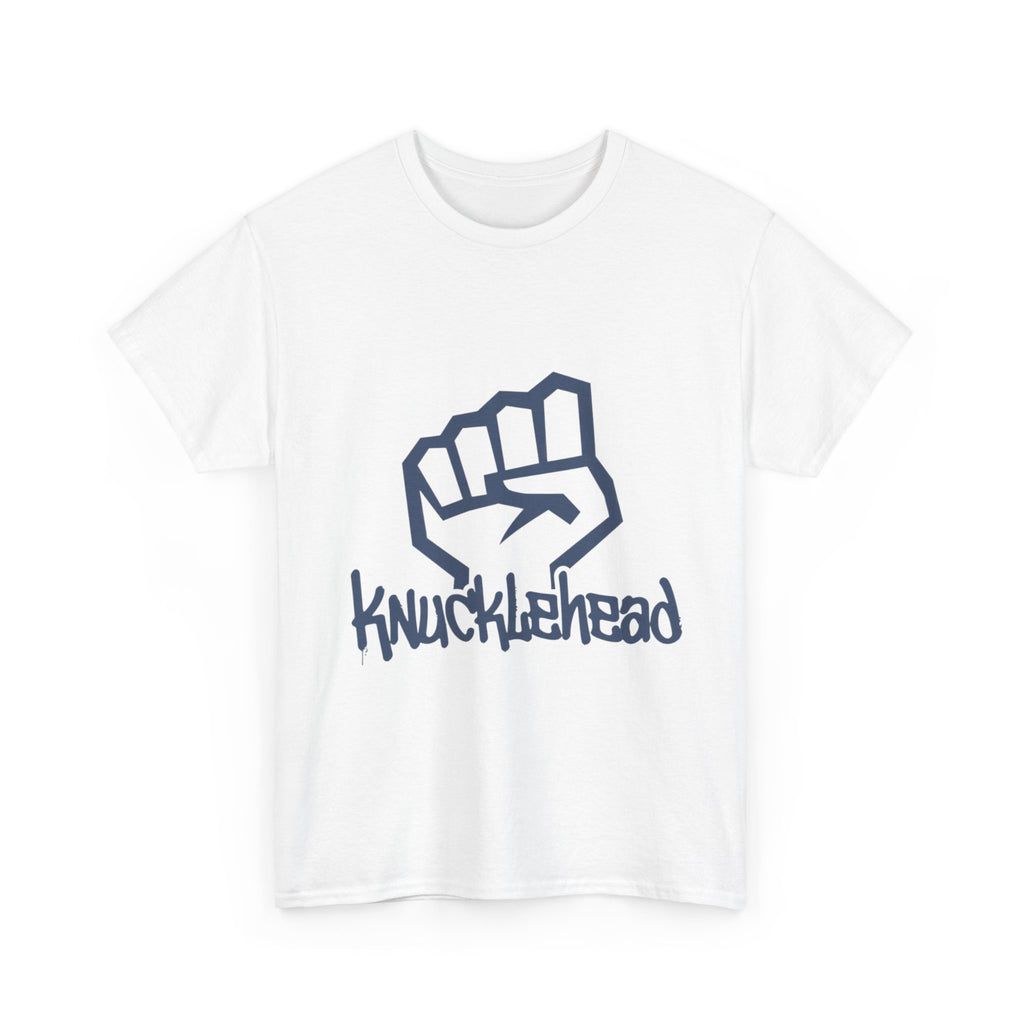 Knucklehead Fist Graphic Tee | Punk Streetwear, Bold Logo White