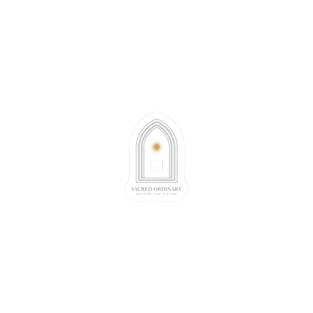 Gothic Arch Minimalist Sticker | Monastic Minimalism, Quiet Luxury