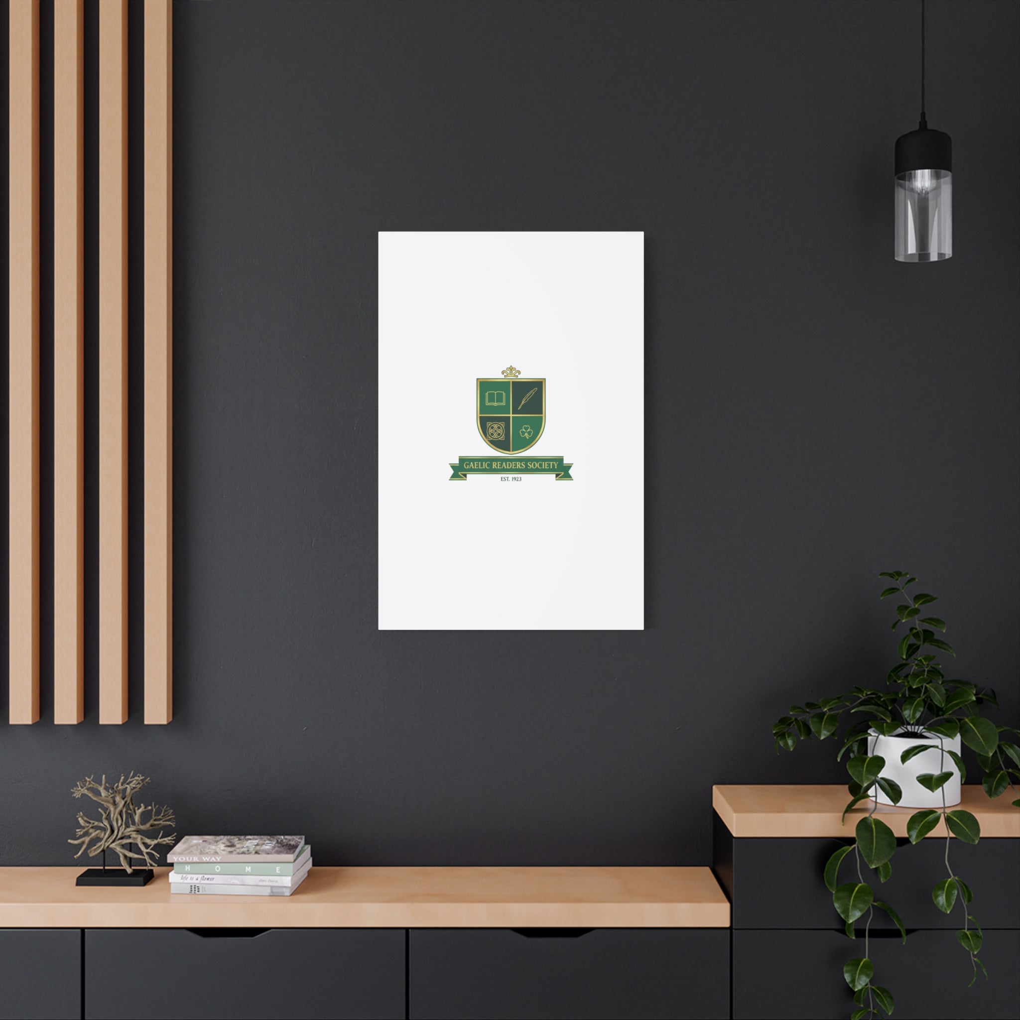 Gaelic Crest Shield Canvas | Celtic crest, Irish heritage logo 36" x 36" 1.25"