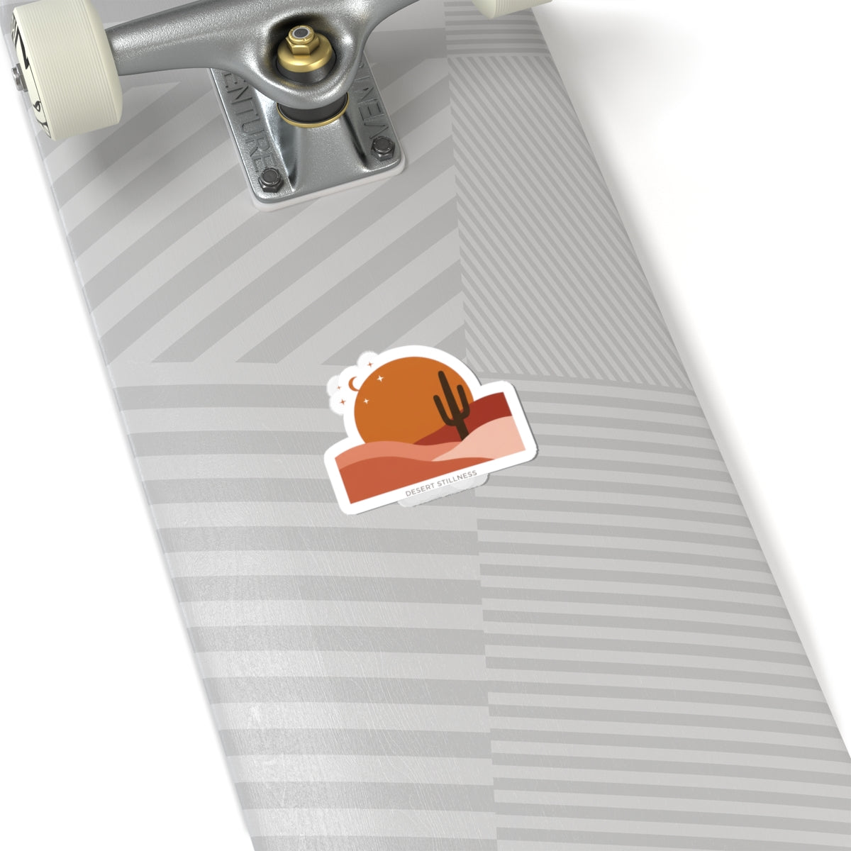 Desert Sunset Minimalist Sticker | Kiss-Cut Southwestern Mesa, Adobe-Inspired