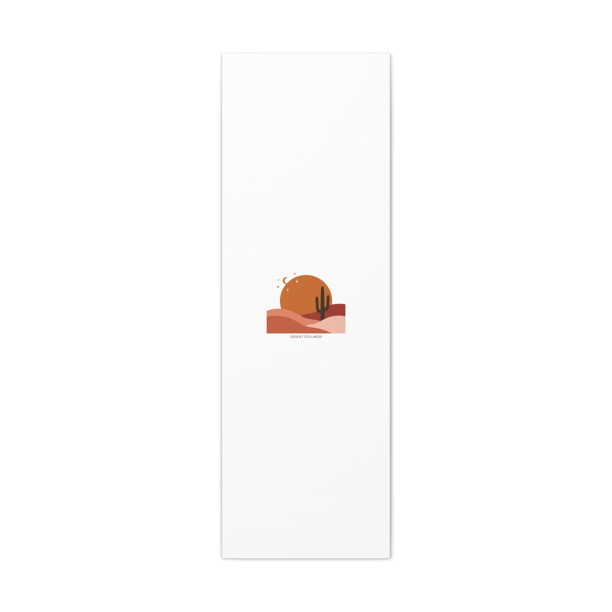Desert Stillness Canvas, Desert Sunset Minimalist Mesa | Southwestern Art Print 16" x 48" (Vertical) 1.25"