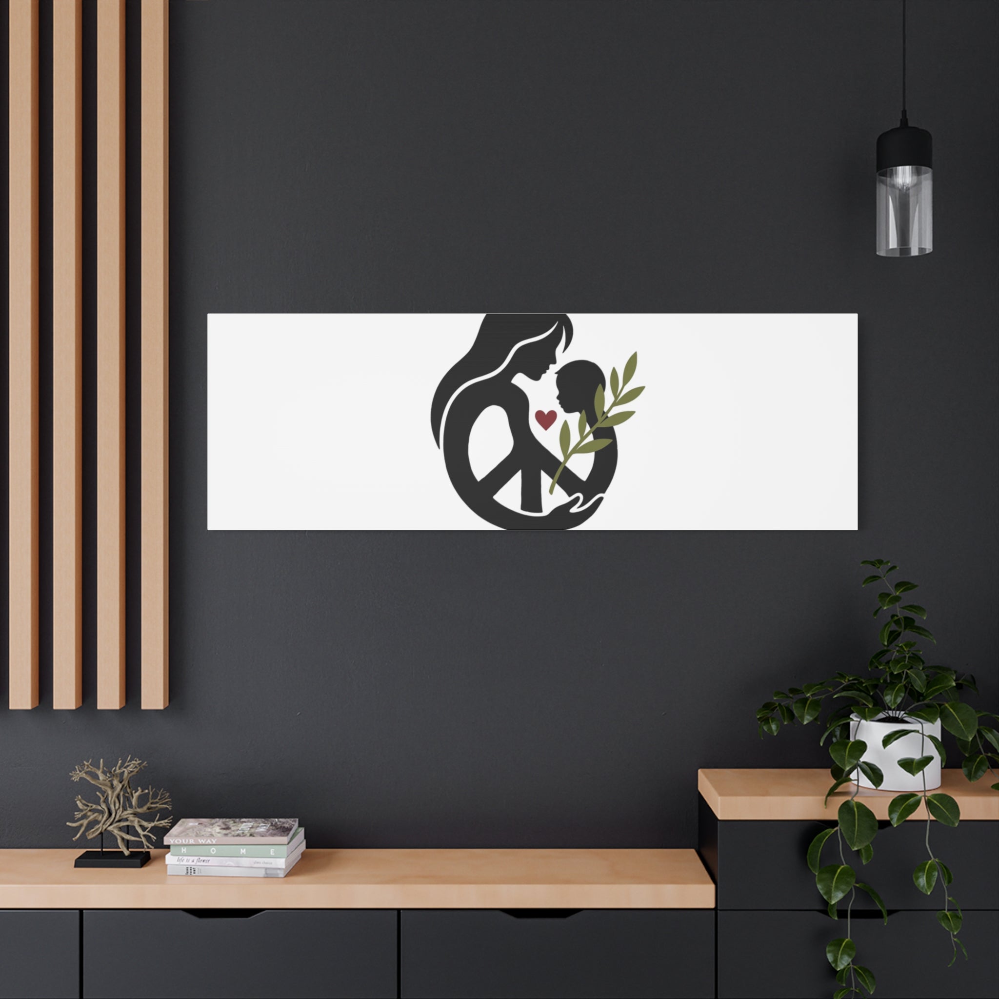 No More War Canvas, Anti-War Peace Protest Wall Art | Solidarity Ceasefire. 36" x 36" 1.25"