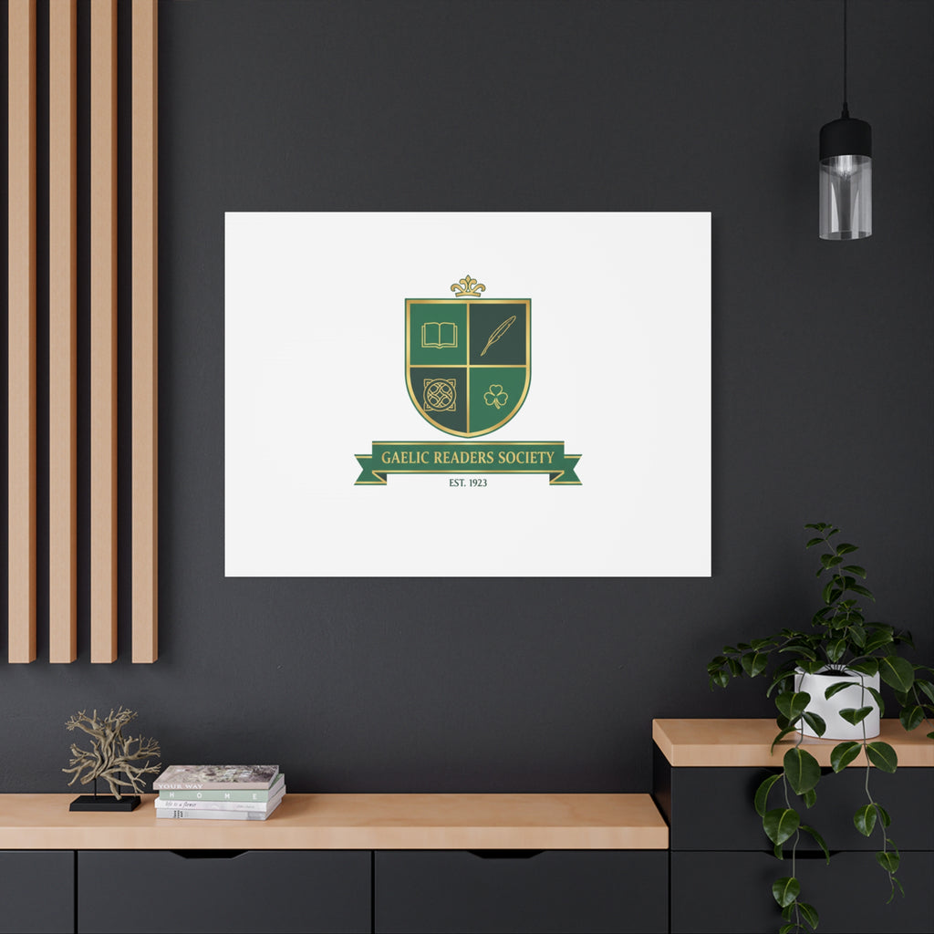Gaelic Crest Shield Canvas | Celtic crest, Irish heritage logo 36" x 36" 1.25"