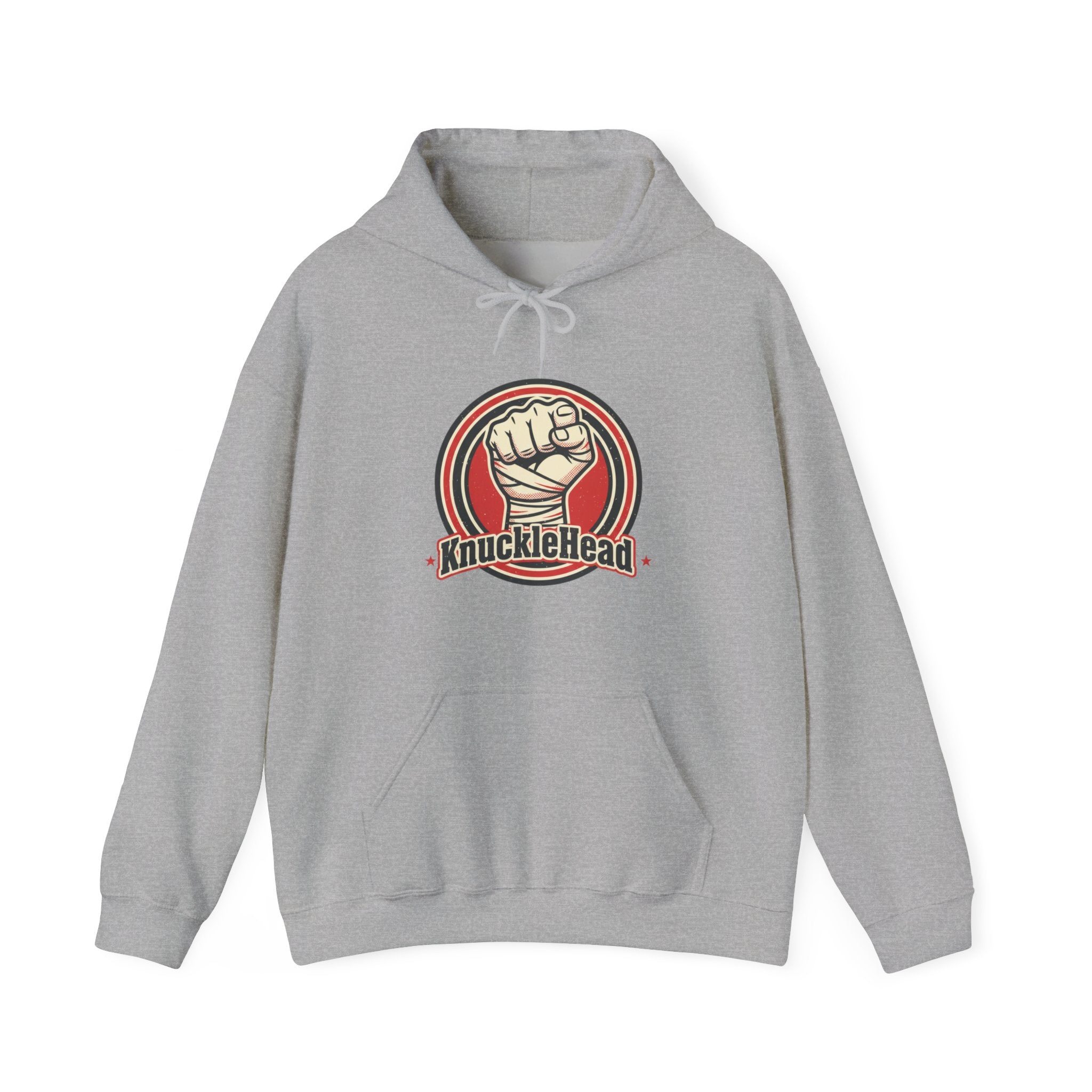 Knucklehead Fist Hoodie – Retro Boxing Punch Graphic Sweatshirt