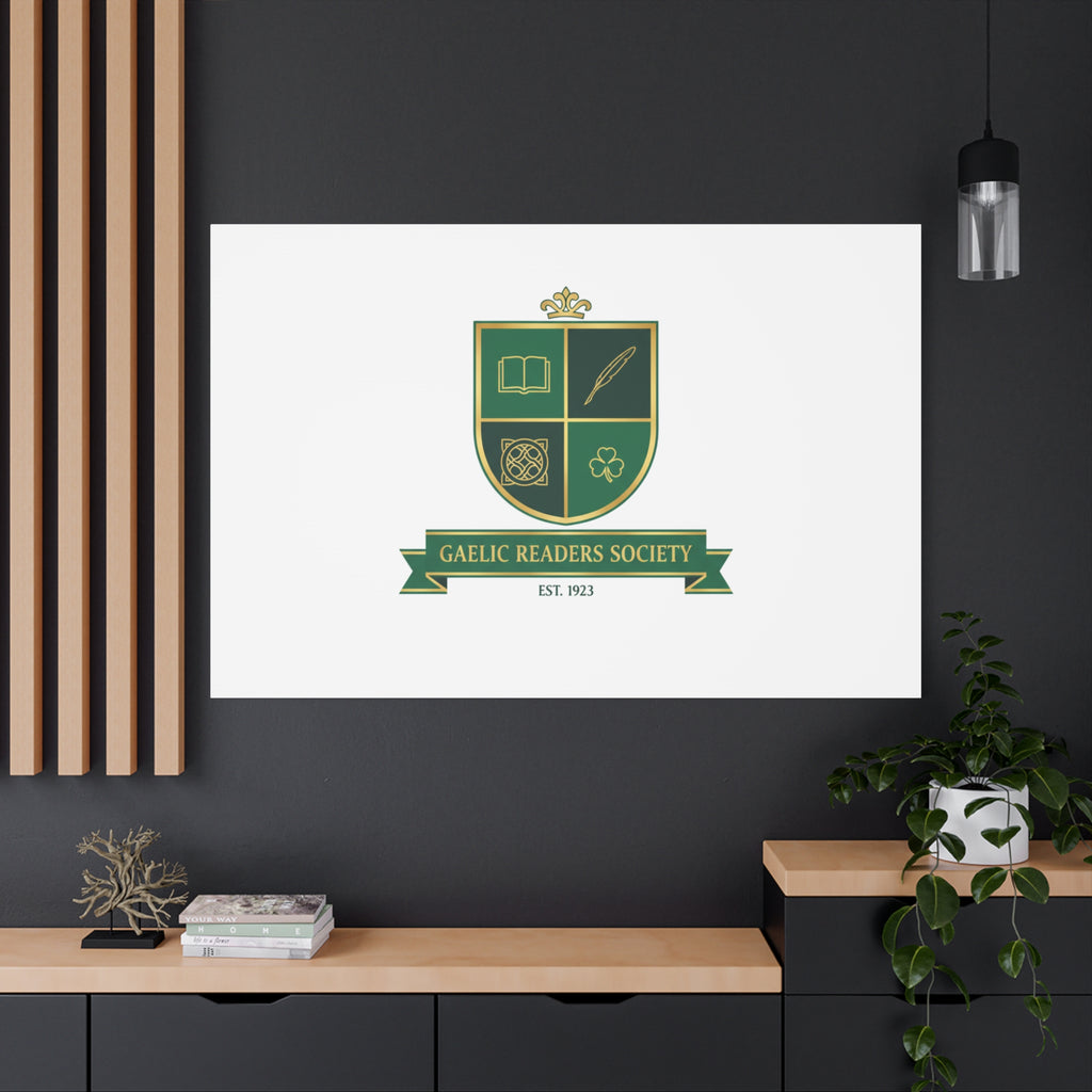 Gaelic Crest Shield Canvas | Celtic crest, Irish heritage logo 36" x 36" 1.25"