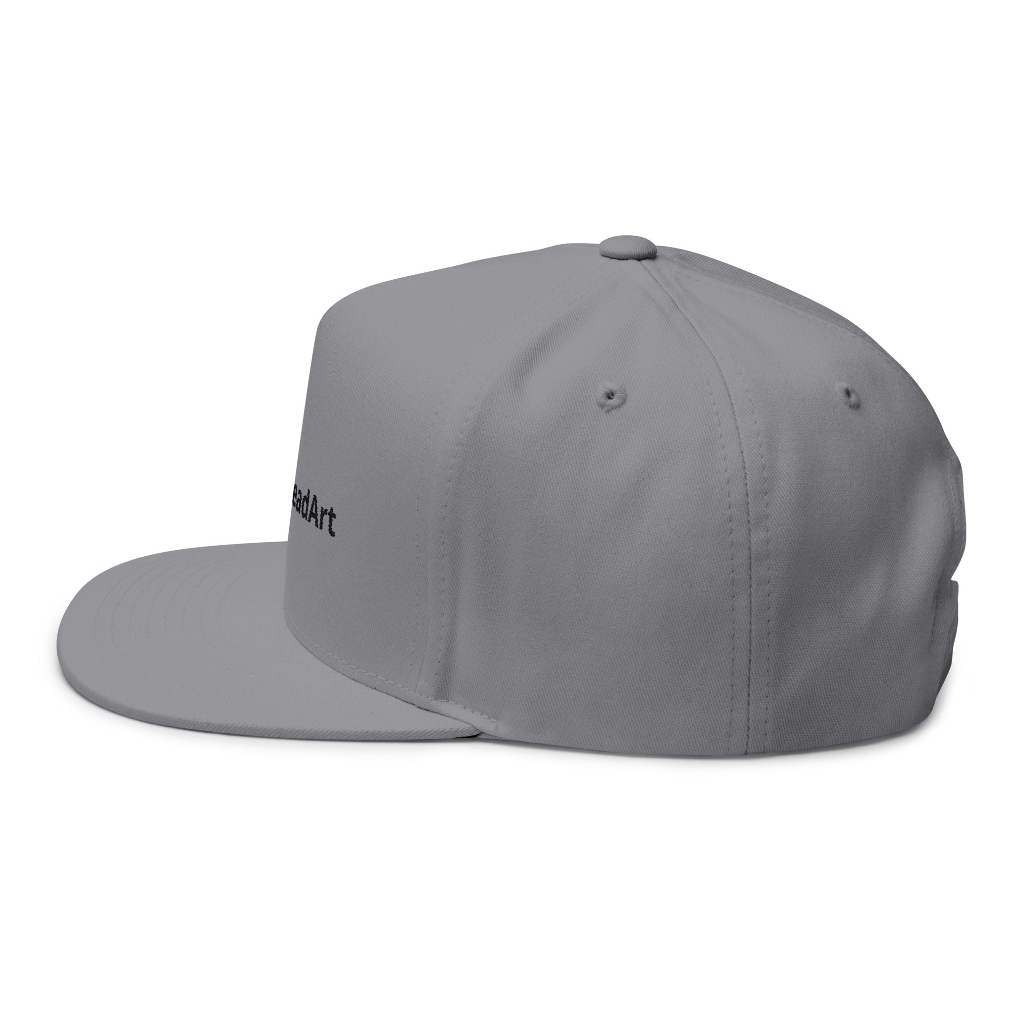 Embroidered Gold Eagle Flat Bill Cap
