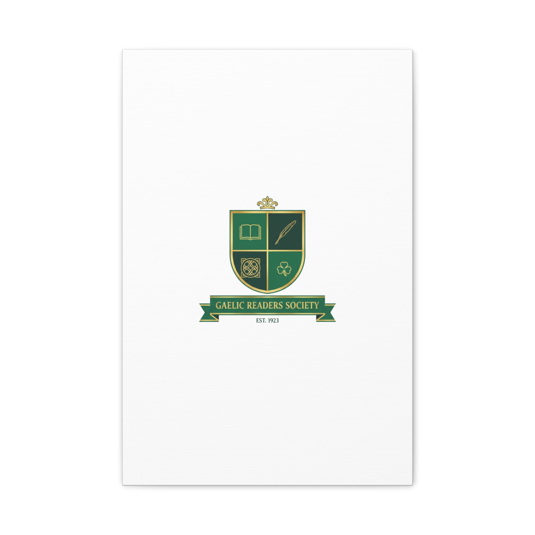 Gaelic Crest Shield Canvas | Celtic crest, Irish heritage logo 16″ x 24″ (Vertical) 1.25"