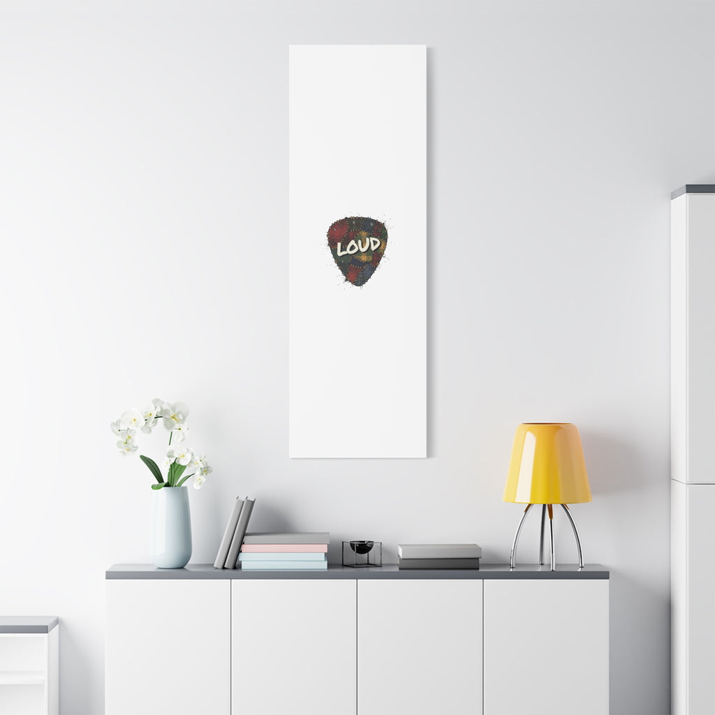 Plaid Patchwork Guitar Pick Canvas, Grunge Revival, 90s Rock Plaid Aesthetic 36" x 36" 1.25"