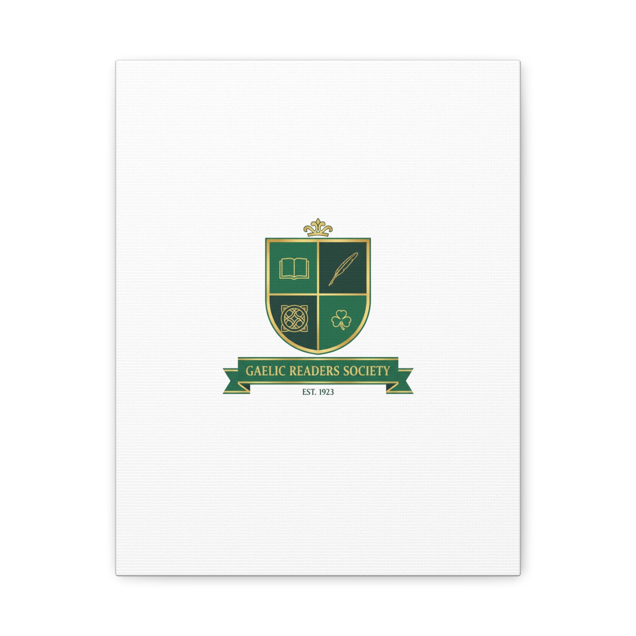 Gaelic Crest Shield Canvas | Celtic crest, Irish heritage logo 11″ x 14″ (Vertical) 1.25"