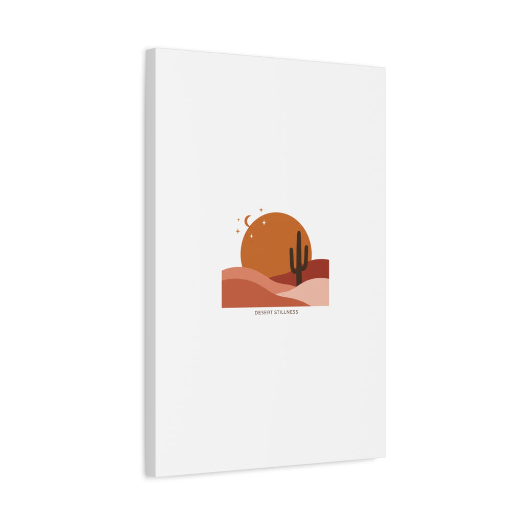Desert Stillness Canvas, Desert Sunset Minimalist Mesa | Southwestern Art Print 36" x 36" 1.25"