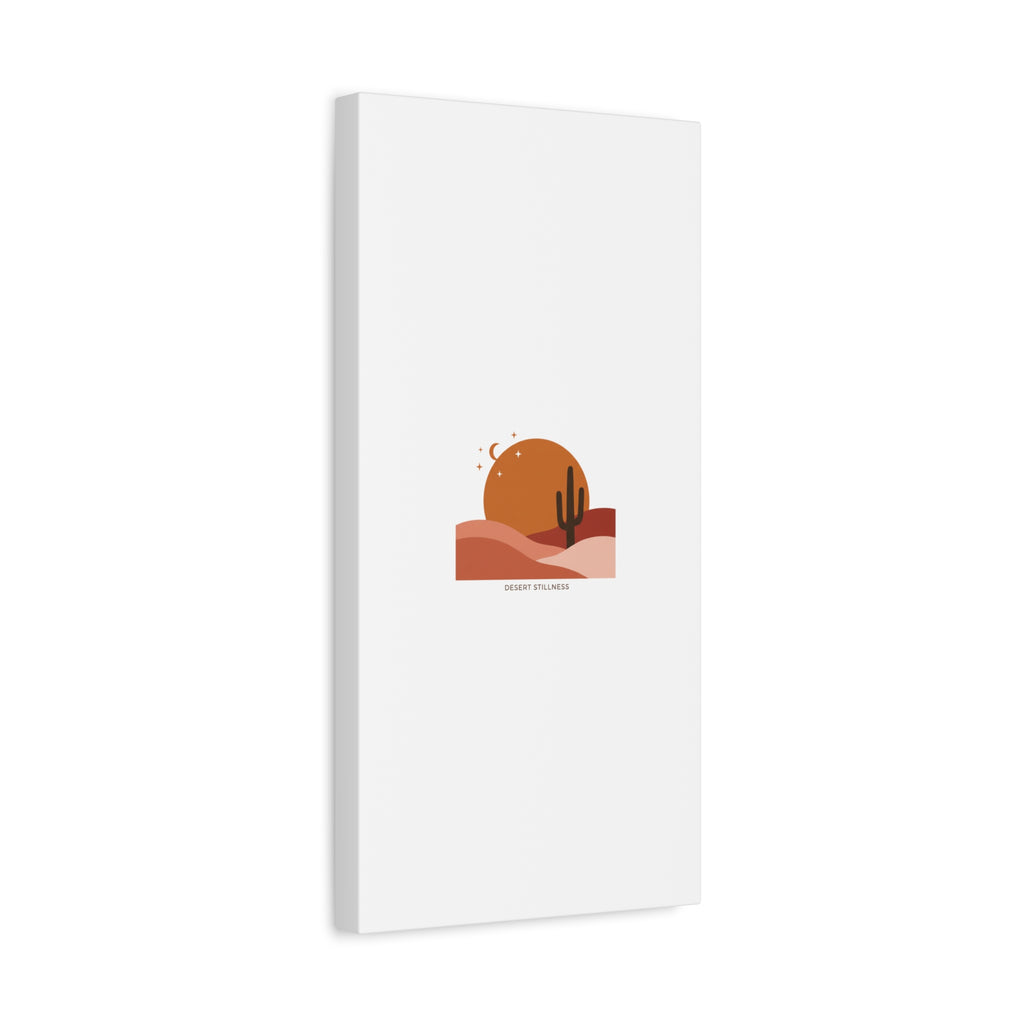 Desert Stillness Canvas, Desert Sunset Minimalist Mesa | Southwestern Art Print