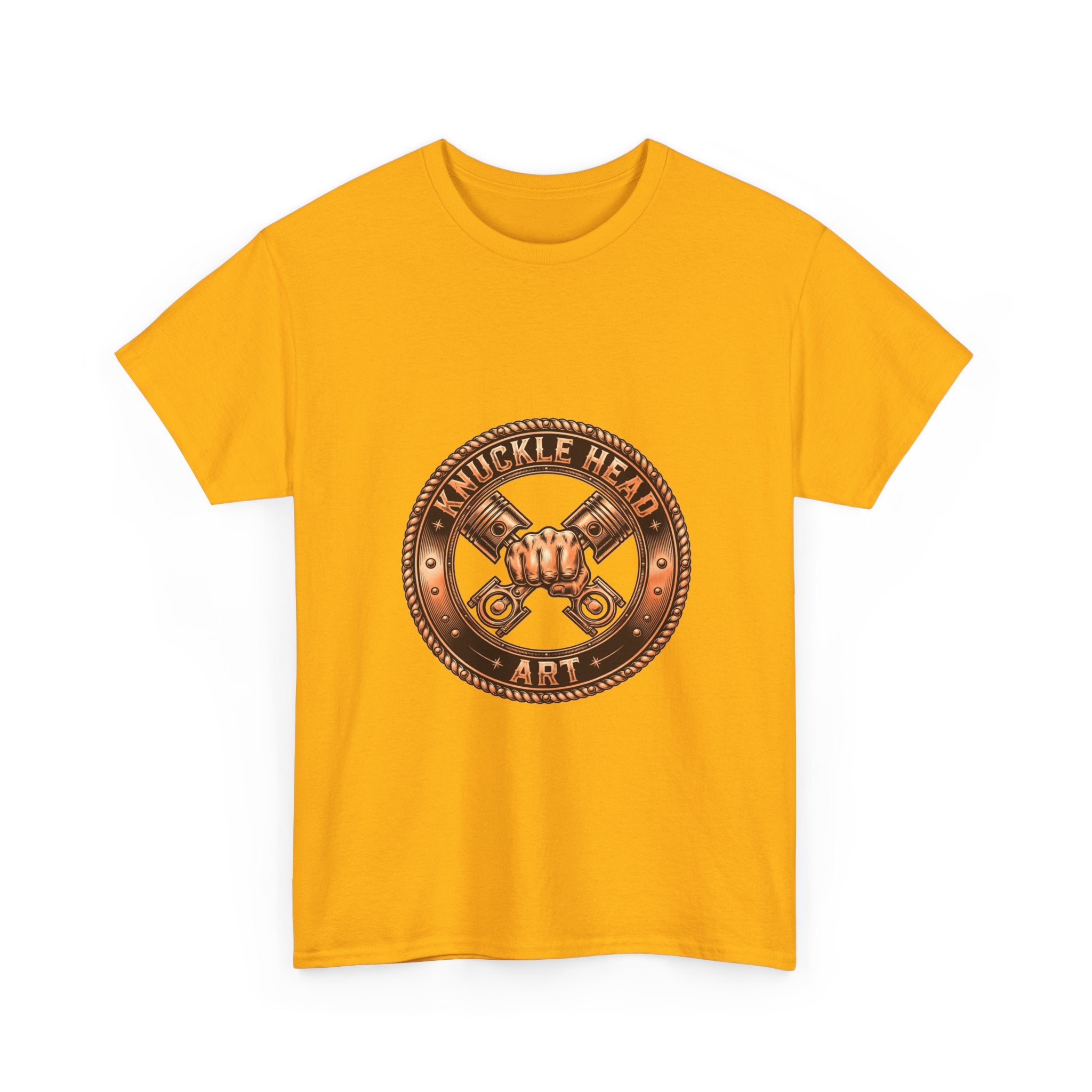 Knucklehead Art Metal Emblem T‑Shirt