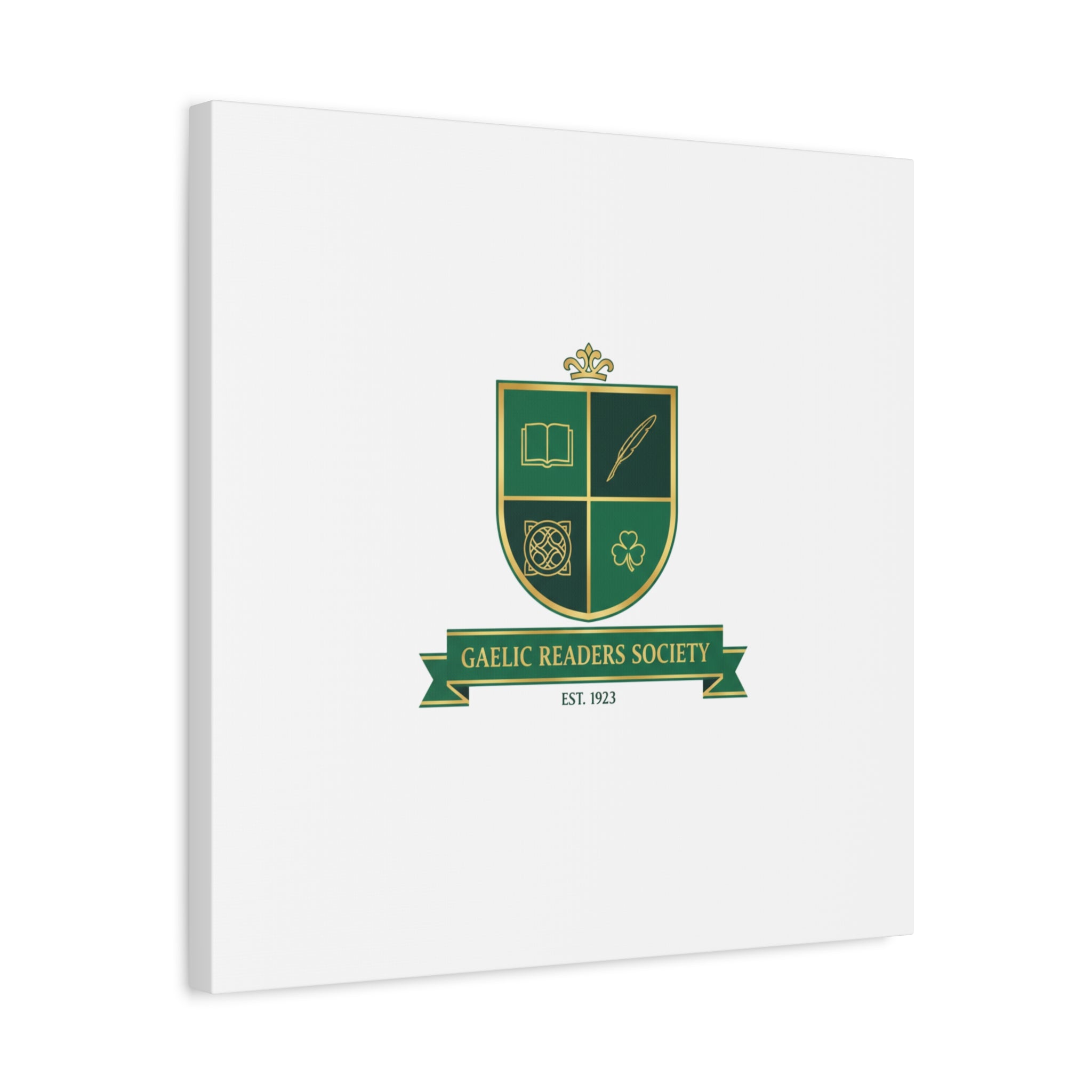 Gaelic Crest Shield Canvas | Celtic crest, Irish heritage logo 36" x 36" 1.25"