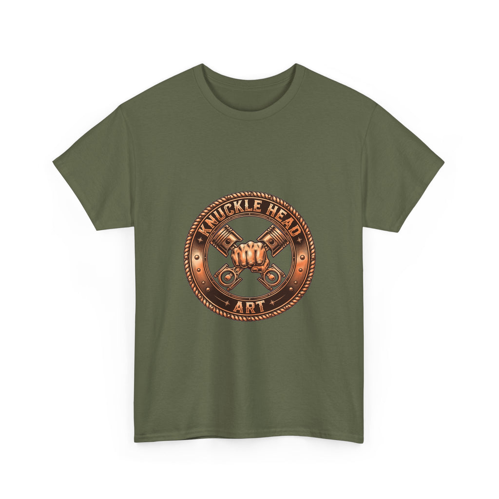 Knucklehead Art Metal Emblem T‑Shirt