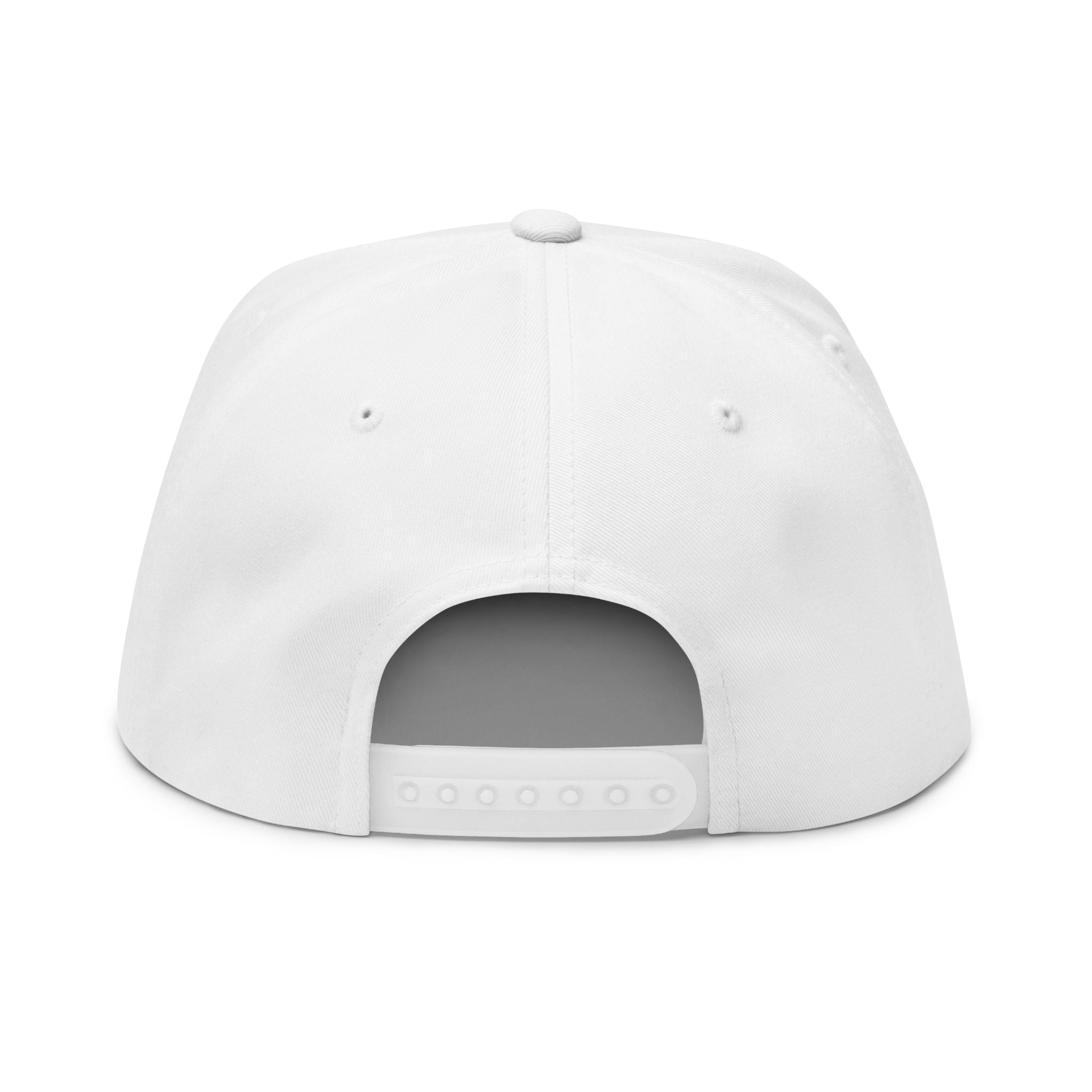 Embroidered Gold Eagle Flat Bill Cap