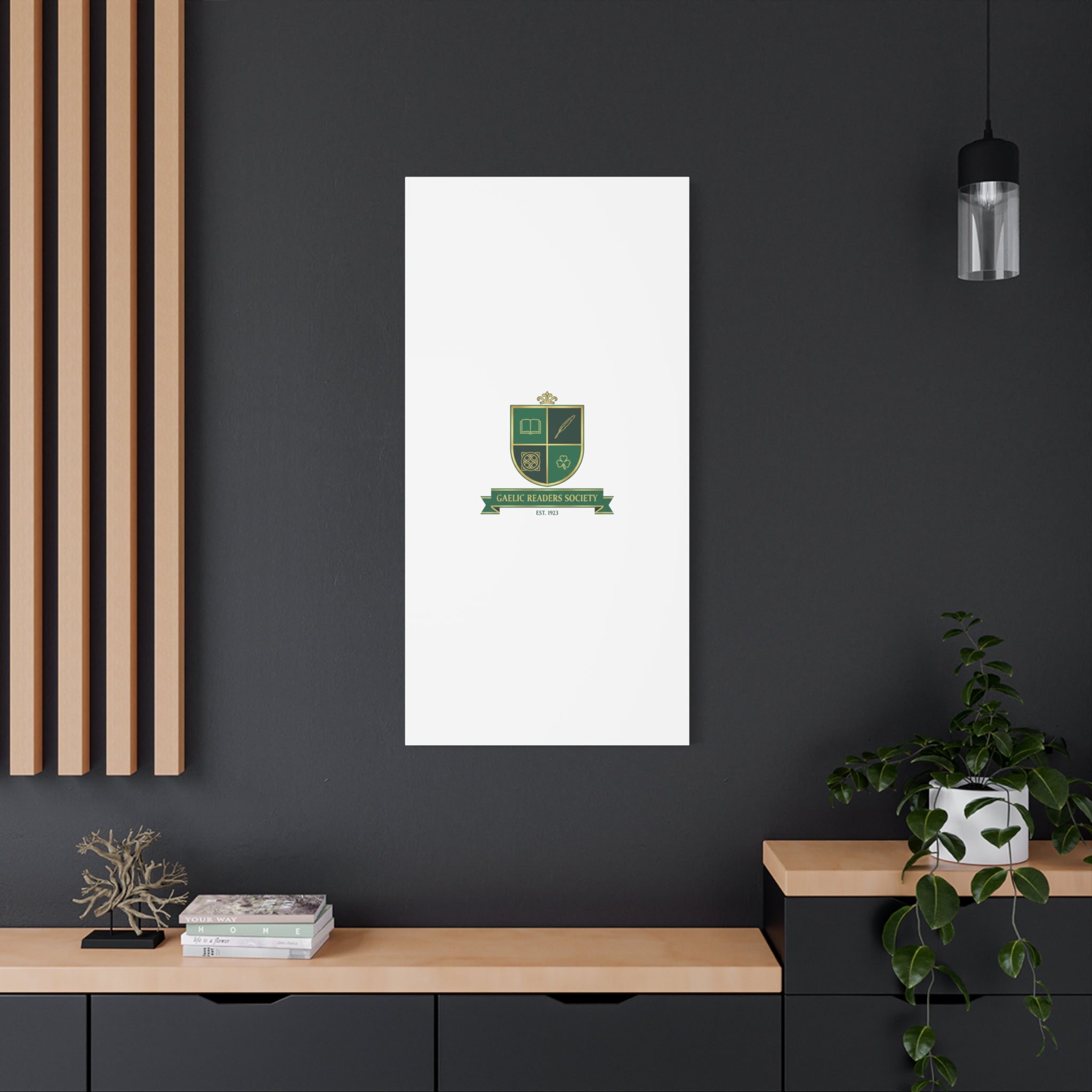 Gaelic Crest Shield Canvas | Celtic crest, Irish heritage logo 36" x 36" 1.25"