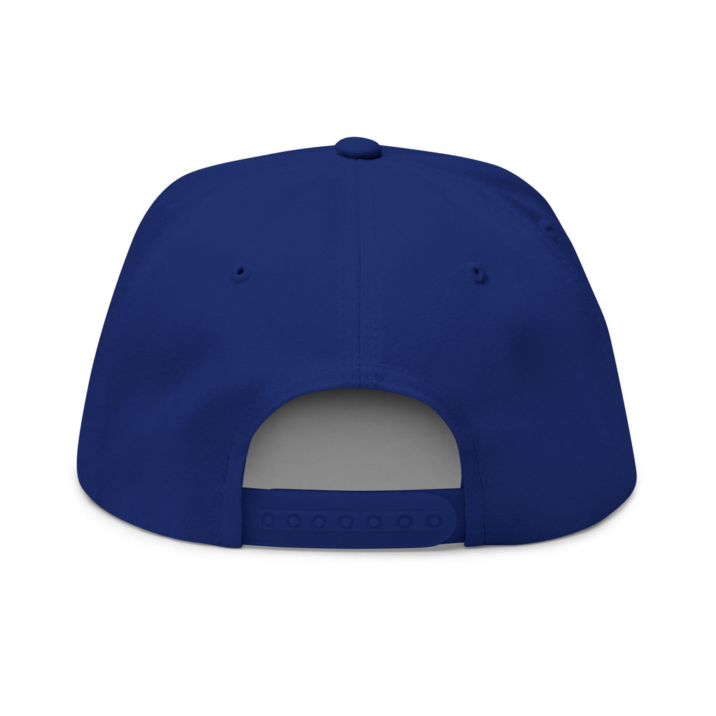 Embroidered Gold Eagle Flat Bill Cap