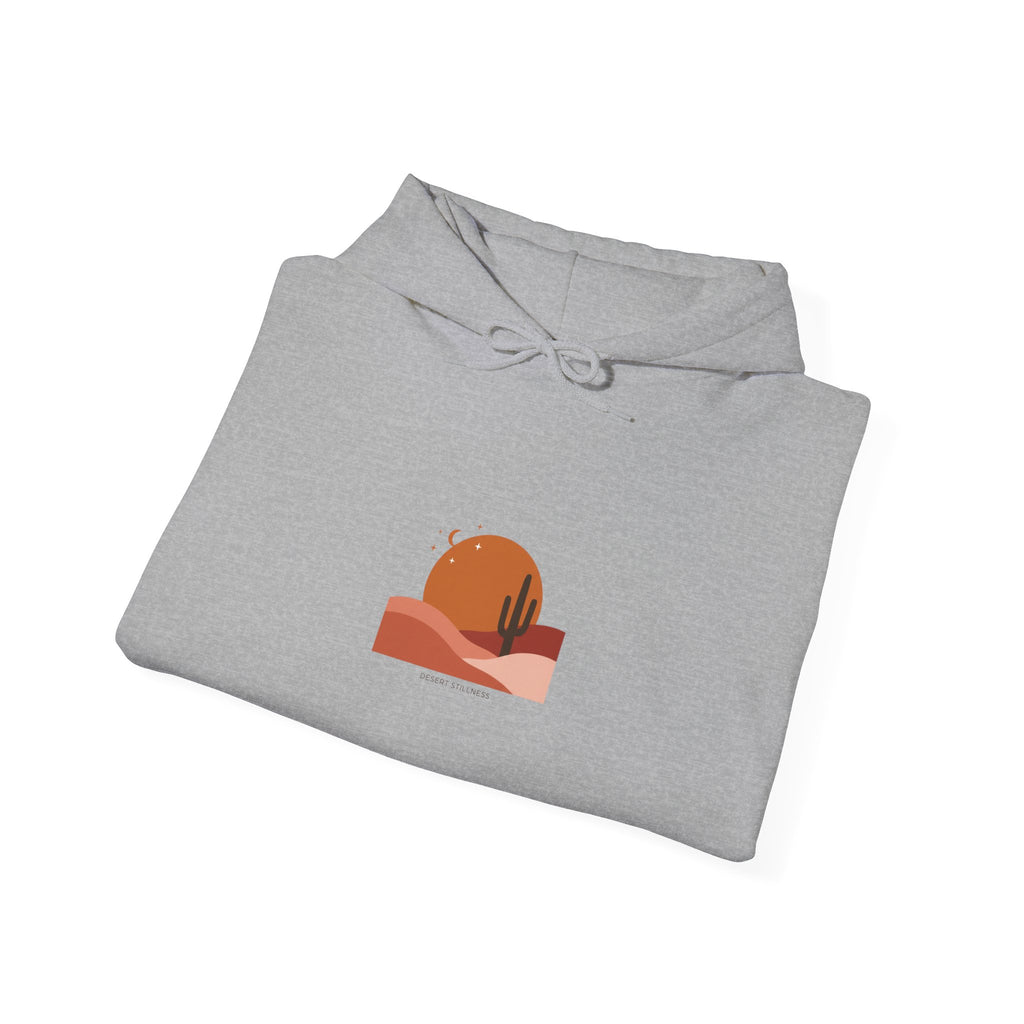 Desert Sunset Minimalist Mesa Hoodie | southwestern art print, adobe-inspired Navy
