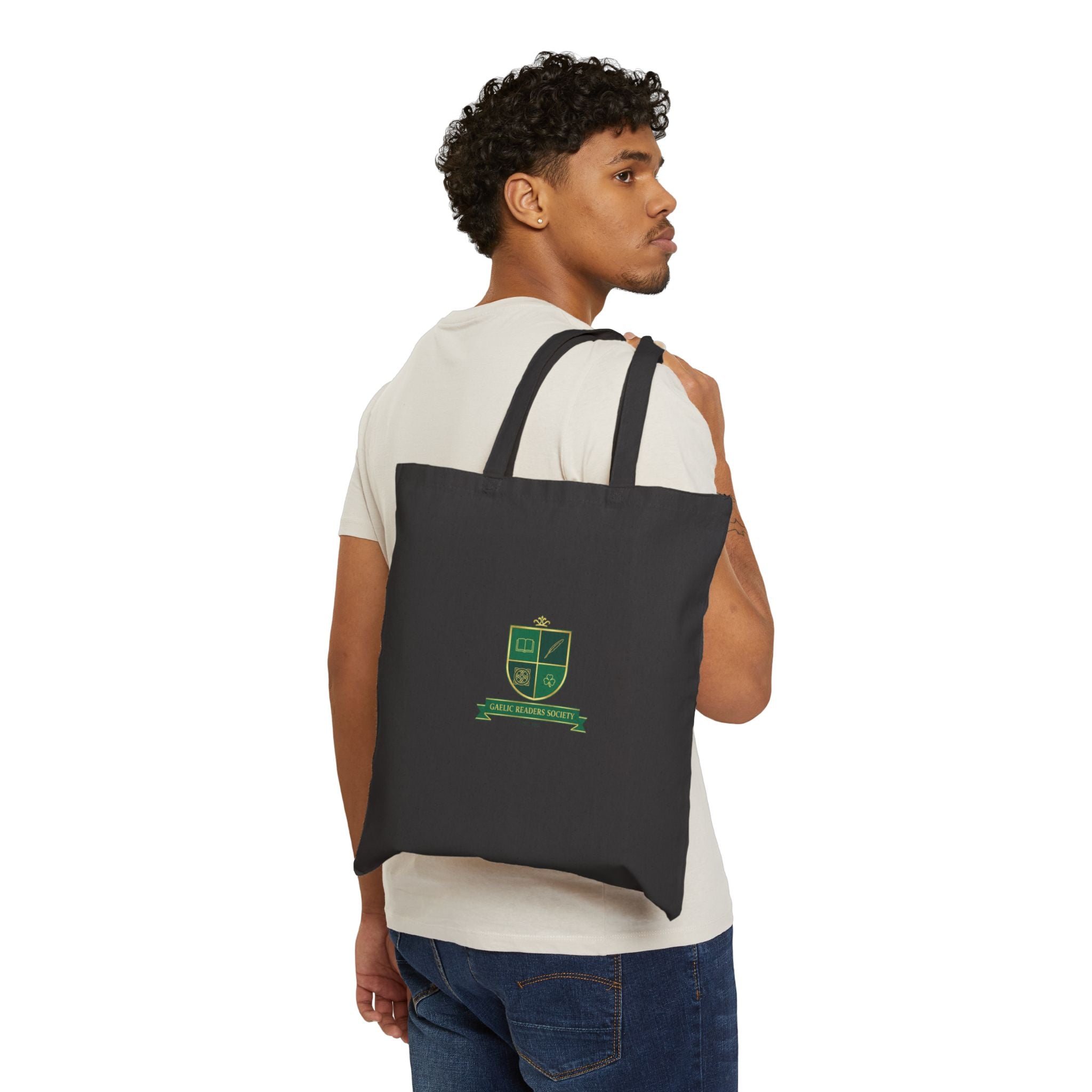 Gaelic Crest Tote | Celtic crest, Irish heritage logo Black 15" x 16"
