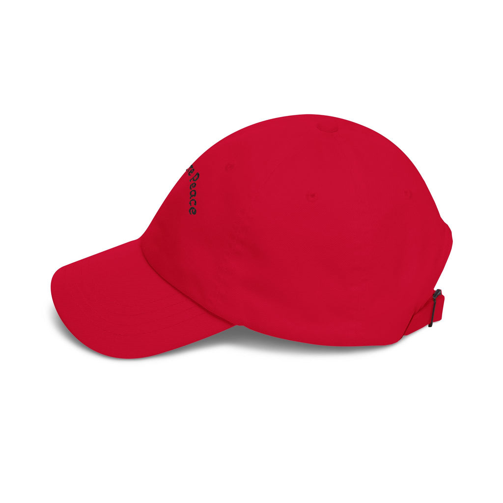 Dad Cap – "Find You're Peace" Embroidered White Baseball Hat.