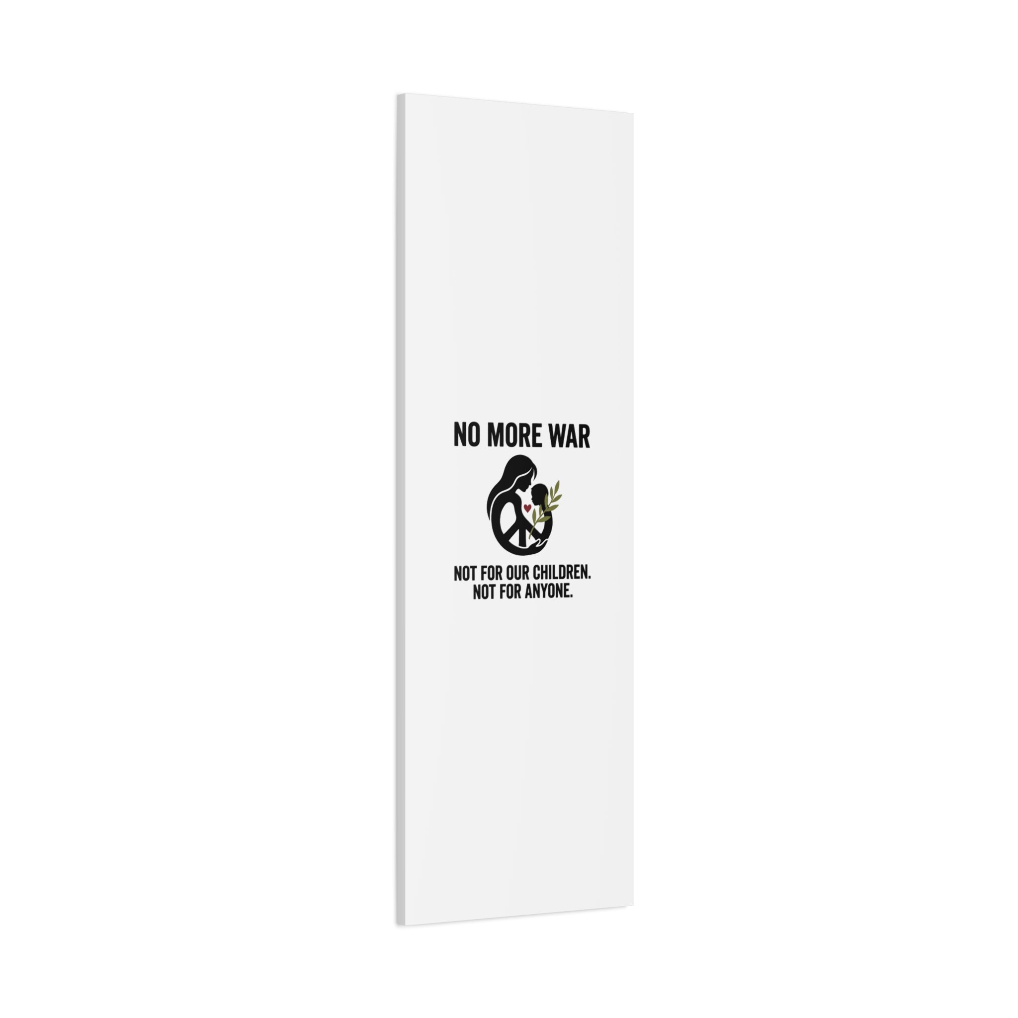 No More War Canvas, Anti-War Peace Protest Wall Art | Solidarity Ceasefire. 36" x 36" 1.25"
