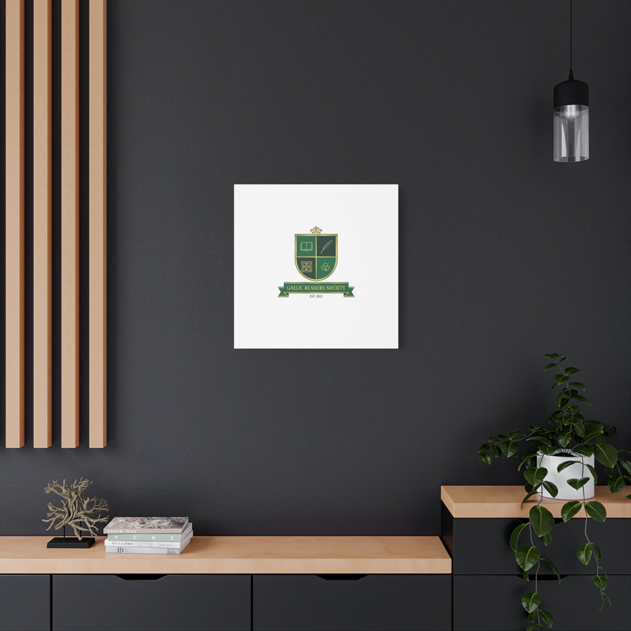 Gaelic Crest Shield Canvas | Celtic crest, Irish heritage logo 36" x 36" 1.25"