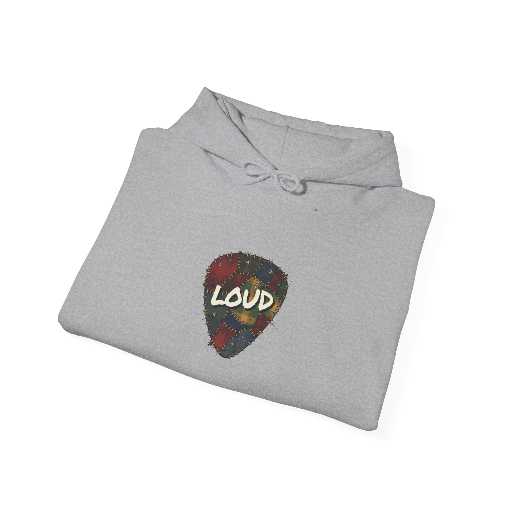 Loud Guitar Pick Hoodie | grunge revival, flannel aesthetic Navy