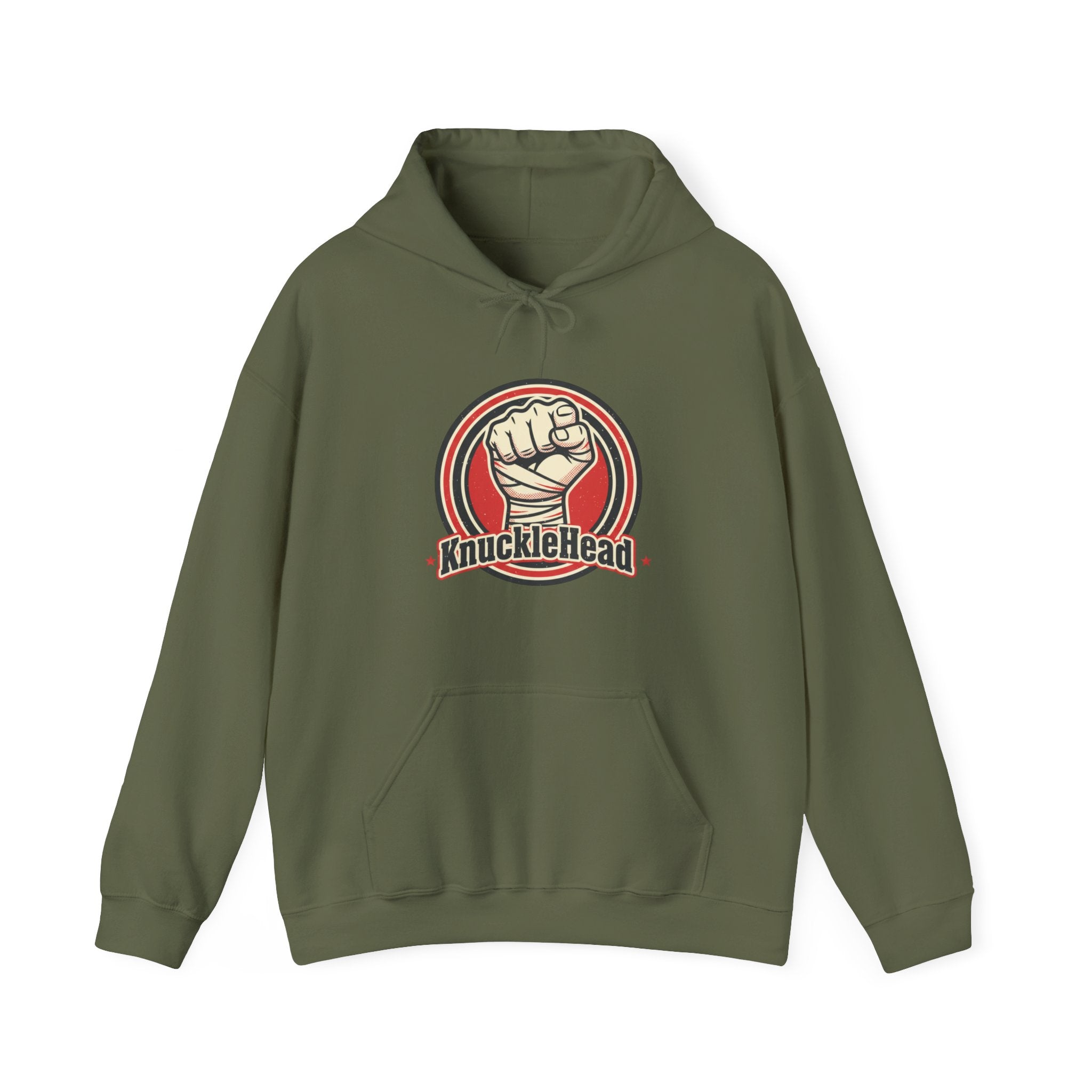 Knucklehead Fist Hoodie – Retro Boxing Punch Graphic Sweatshirt