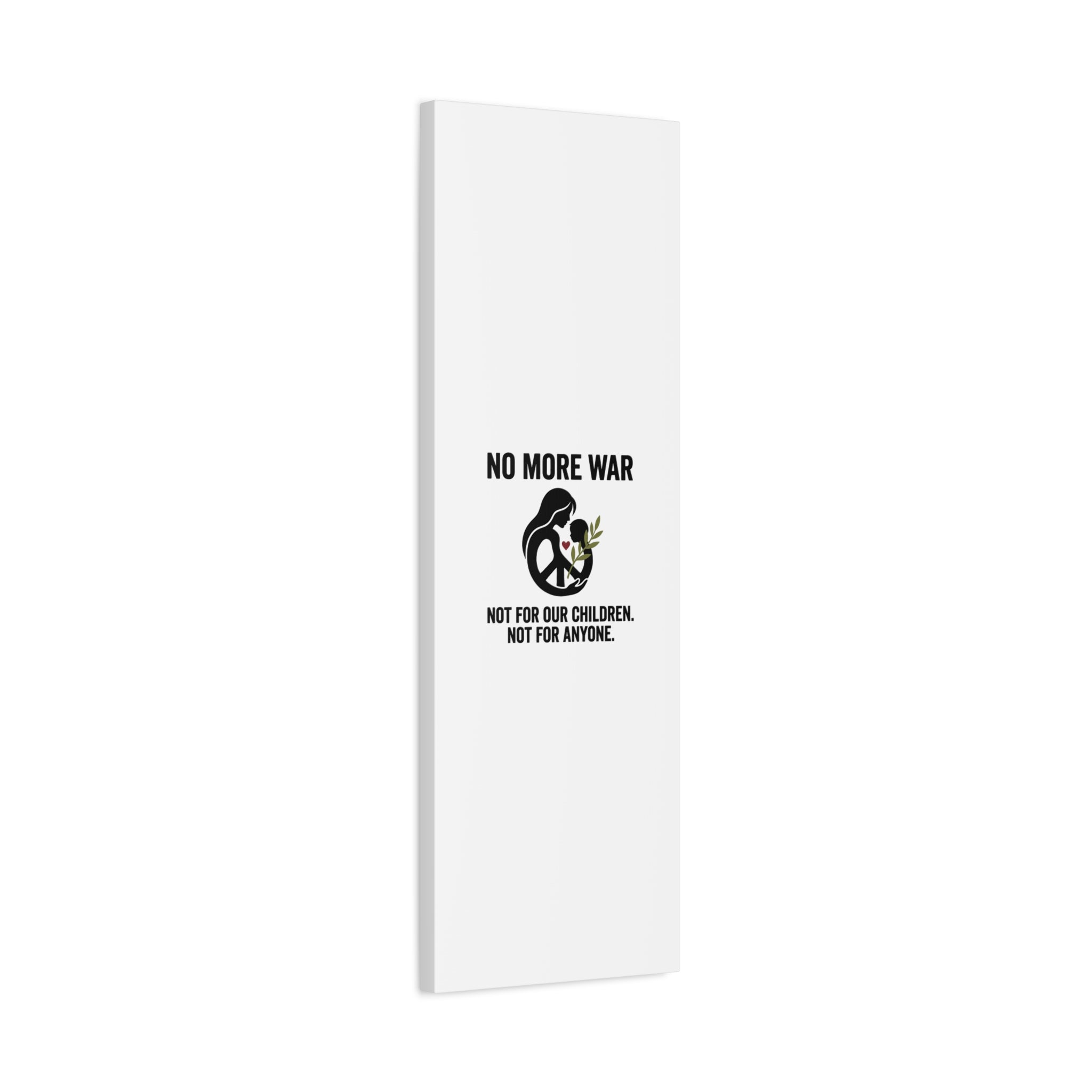 No More War Canvas, Anti-War Peace Protest Wall Art | Solidarity Ceasefire. 36" x 36" 1.25"