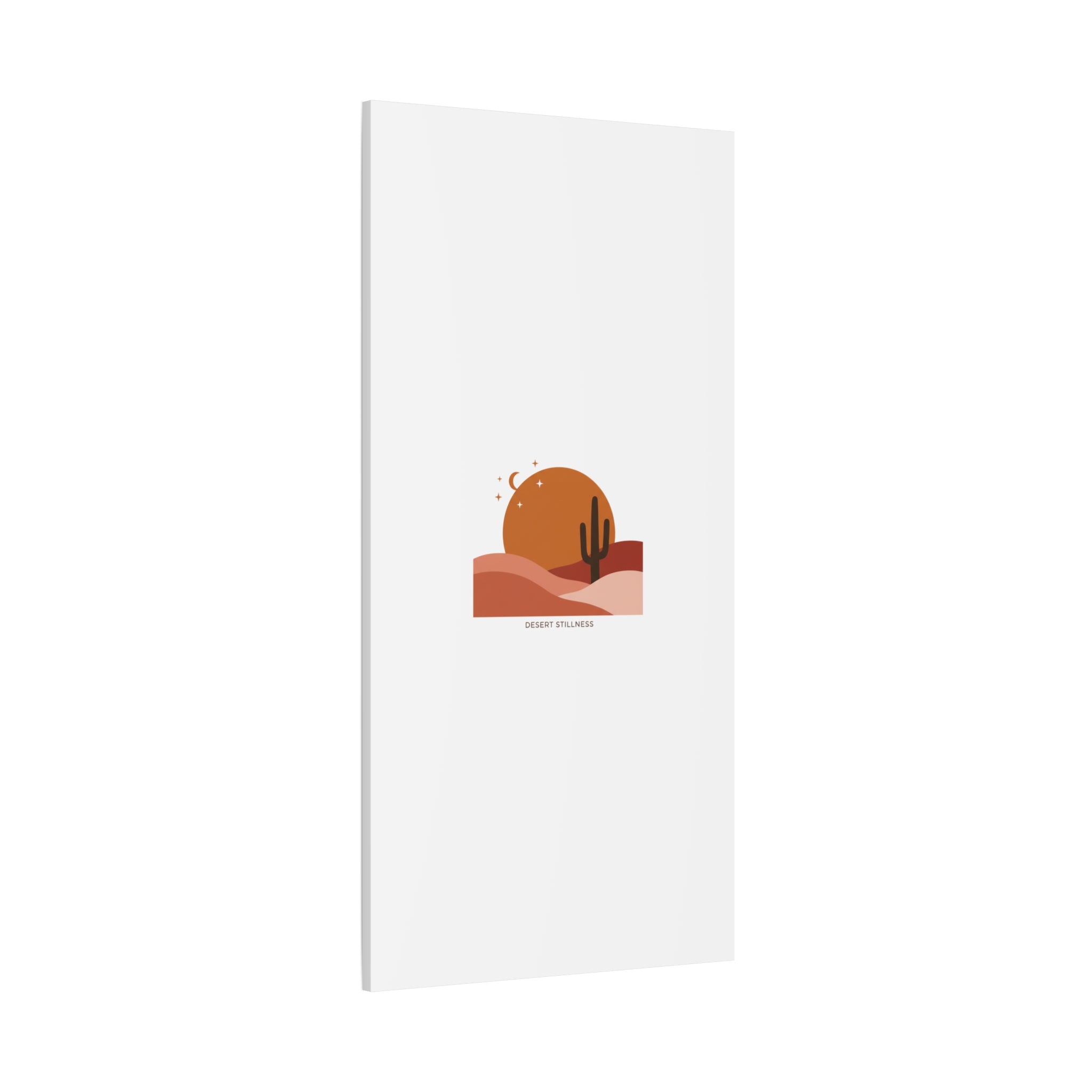 Desert Stillness Canvas, Desert Sunset Minimalist Mesa | Southwestern Art Print