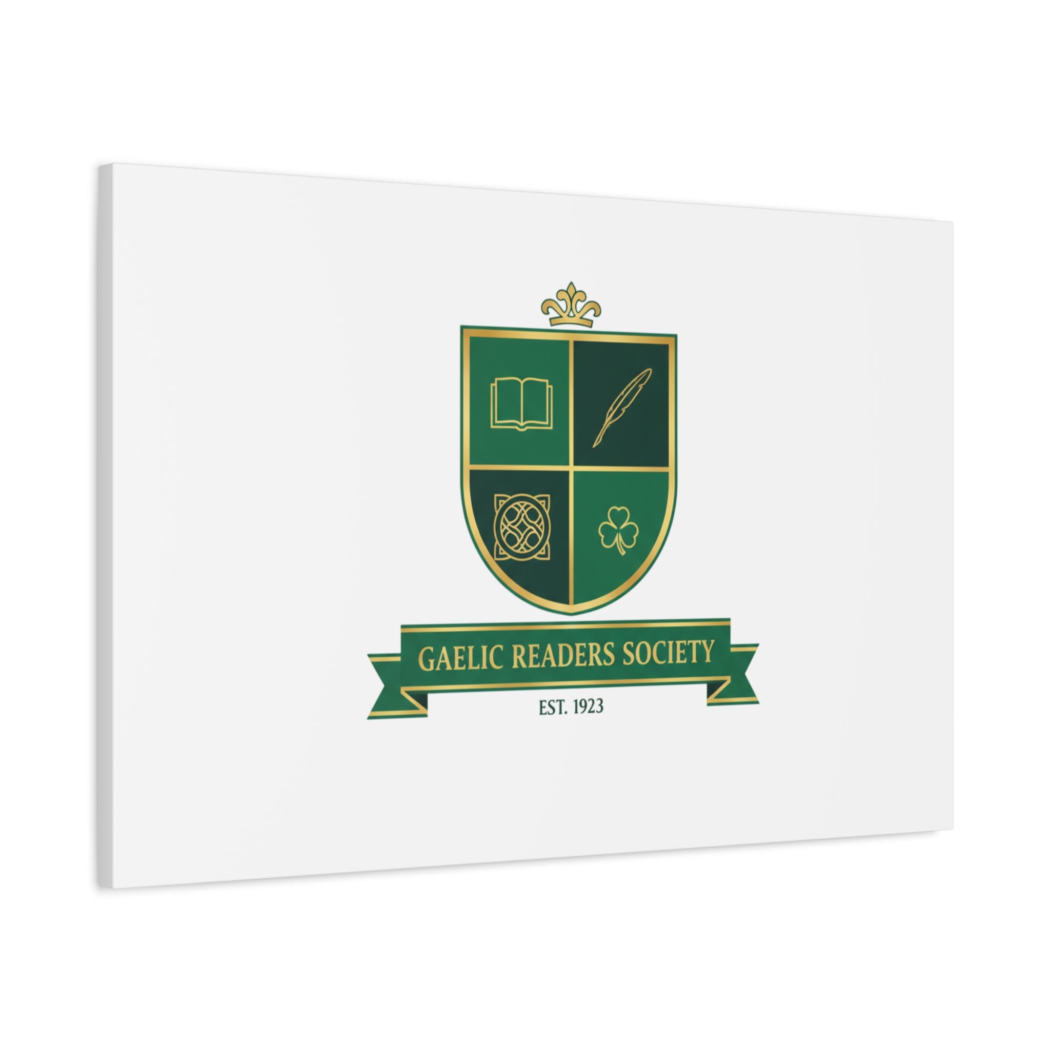 Gaelic Crest Shield Canvas | Celtic crest, Irish heritage logo 36" x 36" 1.25"