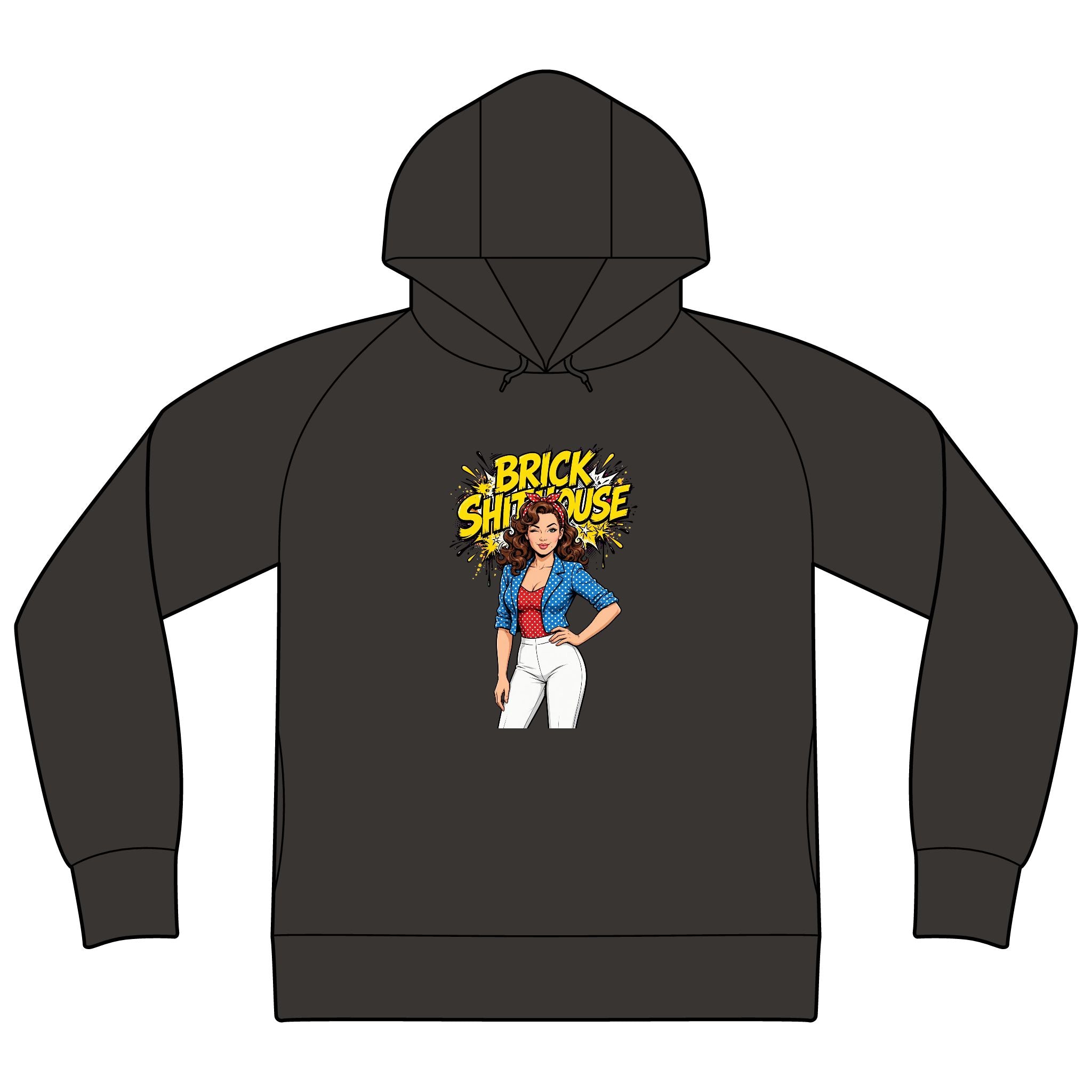 Brick Shit House Pinup Hoodie