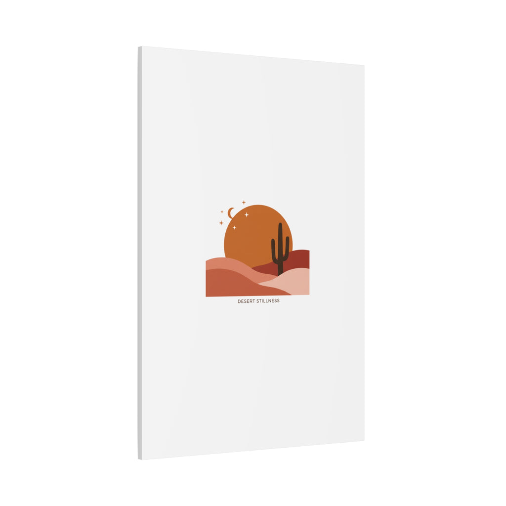 Desert Stillness Canvas, Desert Sunset Minimalist Mesa | Southwestern Art Print