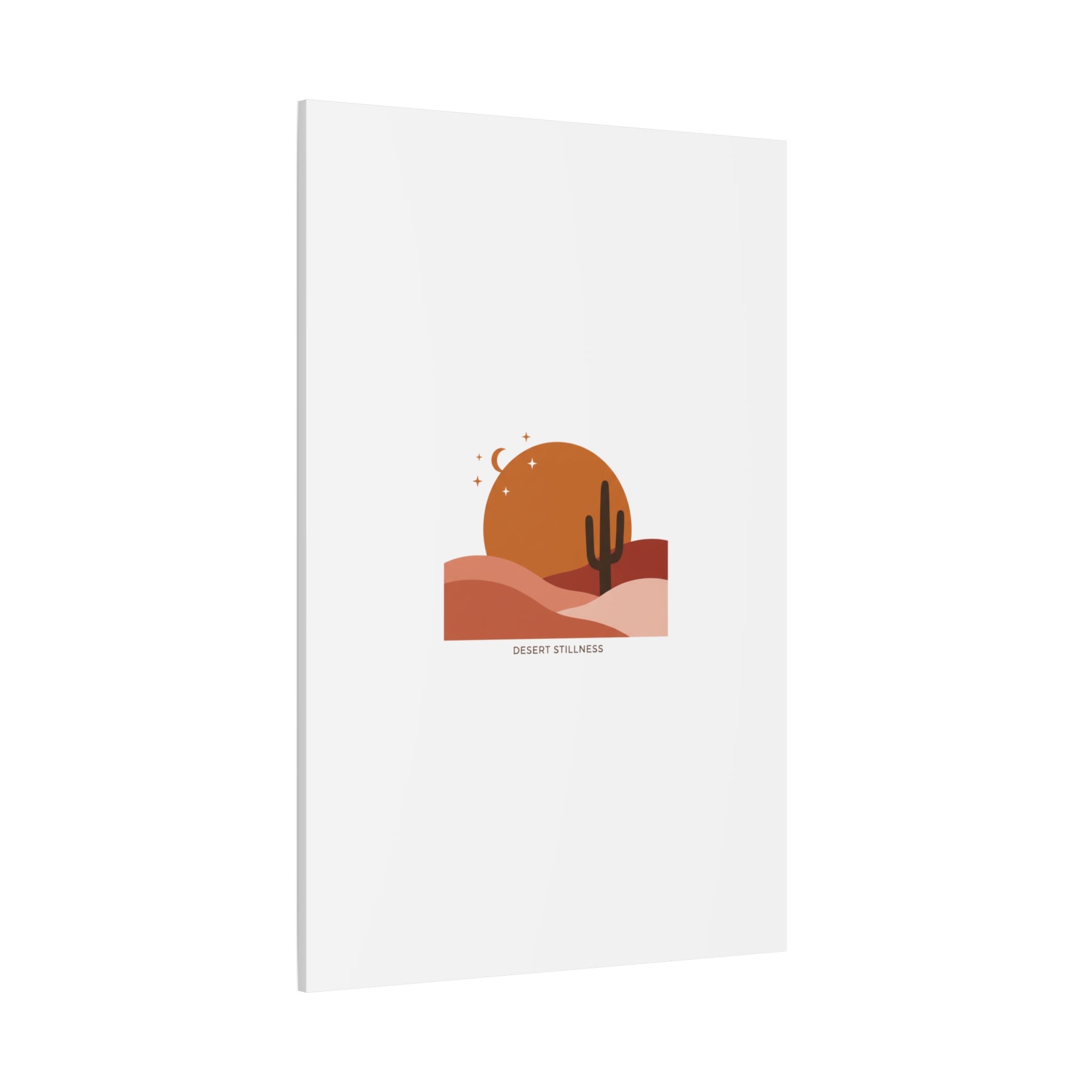 Desert Stillness Canvas, Desert Sunset Minimalist Mesa | Southwestern Art Print