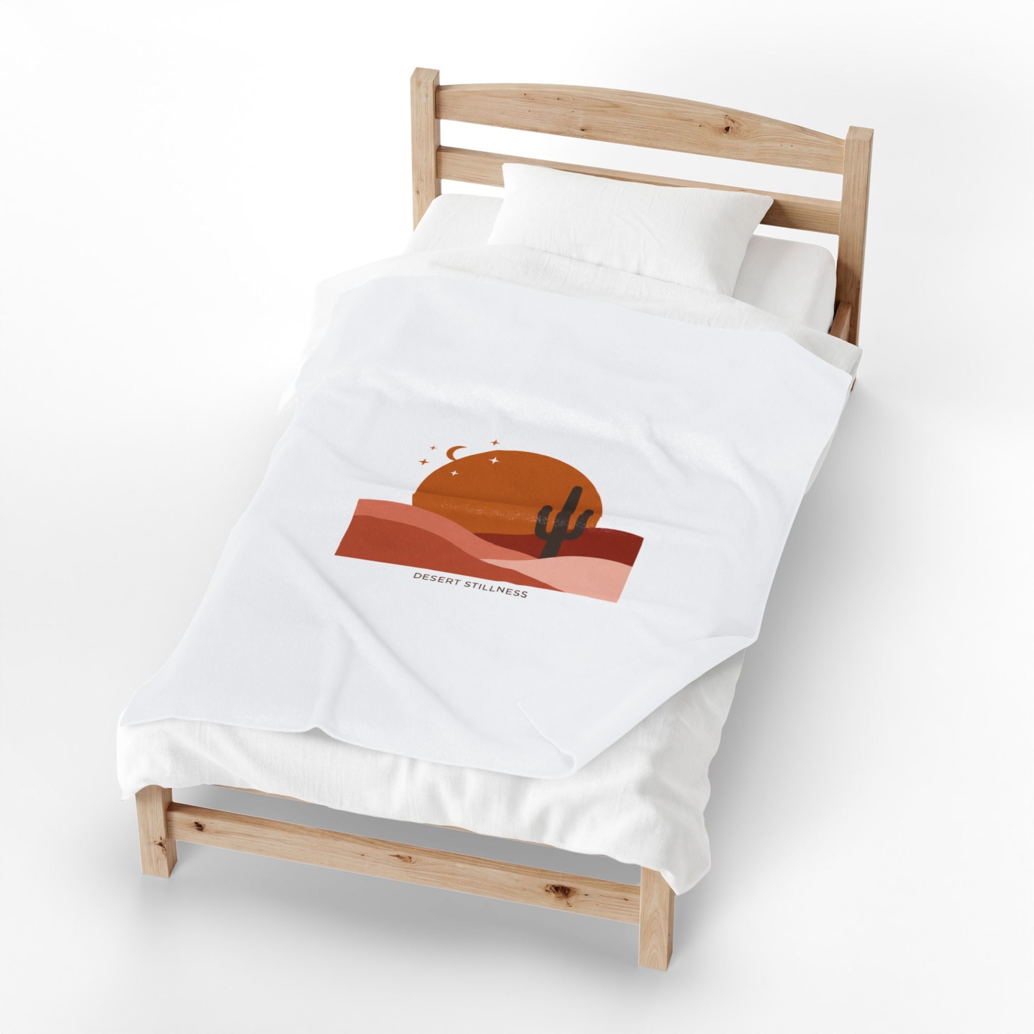 Desert Sunset Mesa Throw Blanket | Southwestern minimalist, adobe-inspired wall art