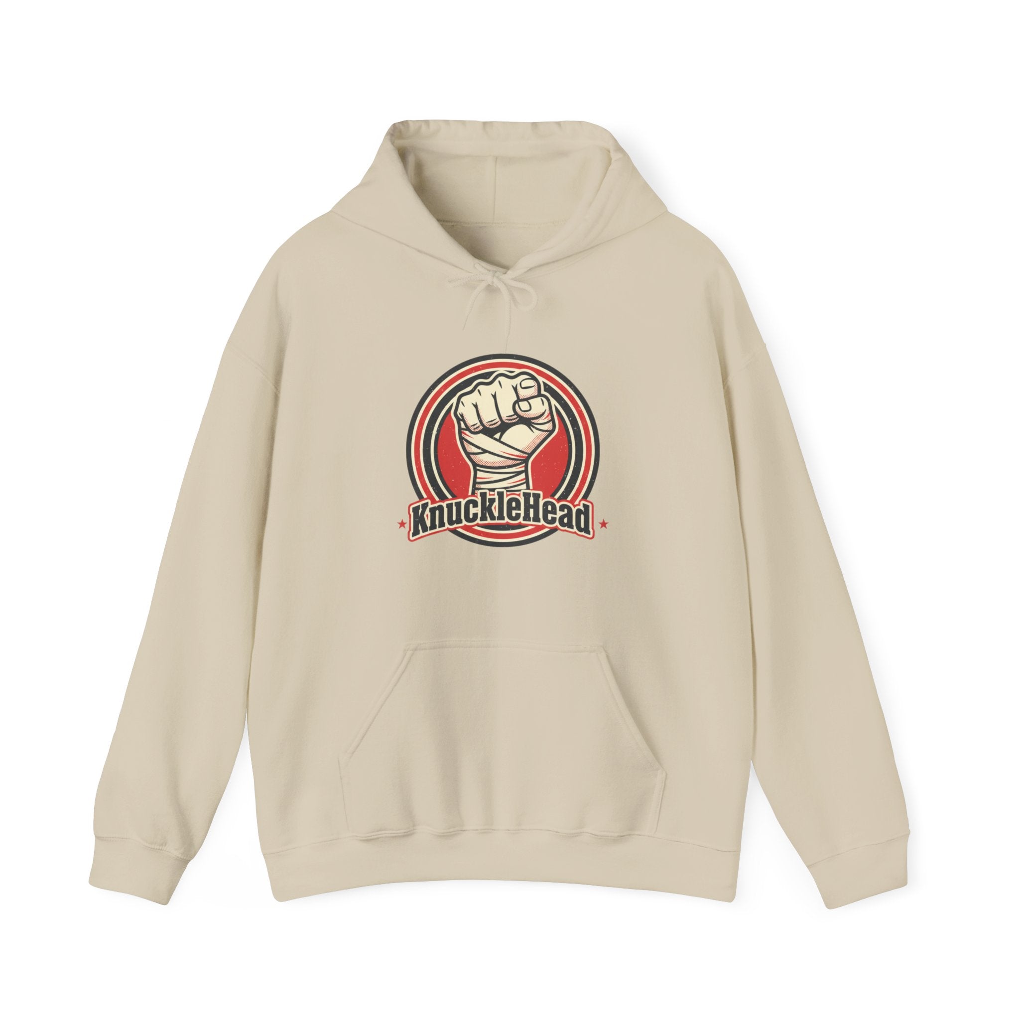 Knucklehead Fist Hoodie – Retro Boxing Punch Graphic Sweatshirt