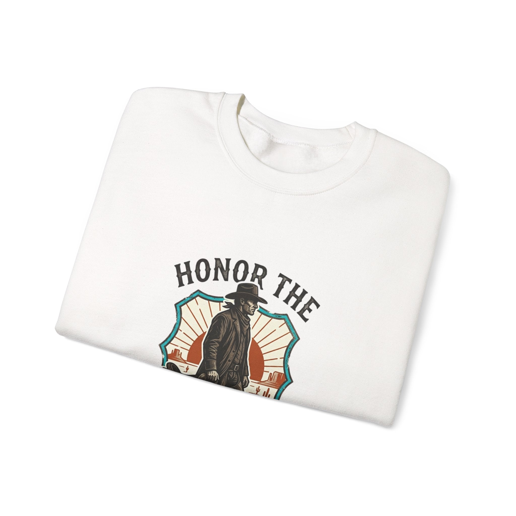 Honor the Old Ways Crewneck Sweatshirt | Western, Americana, Vintage. Navy
