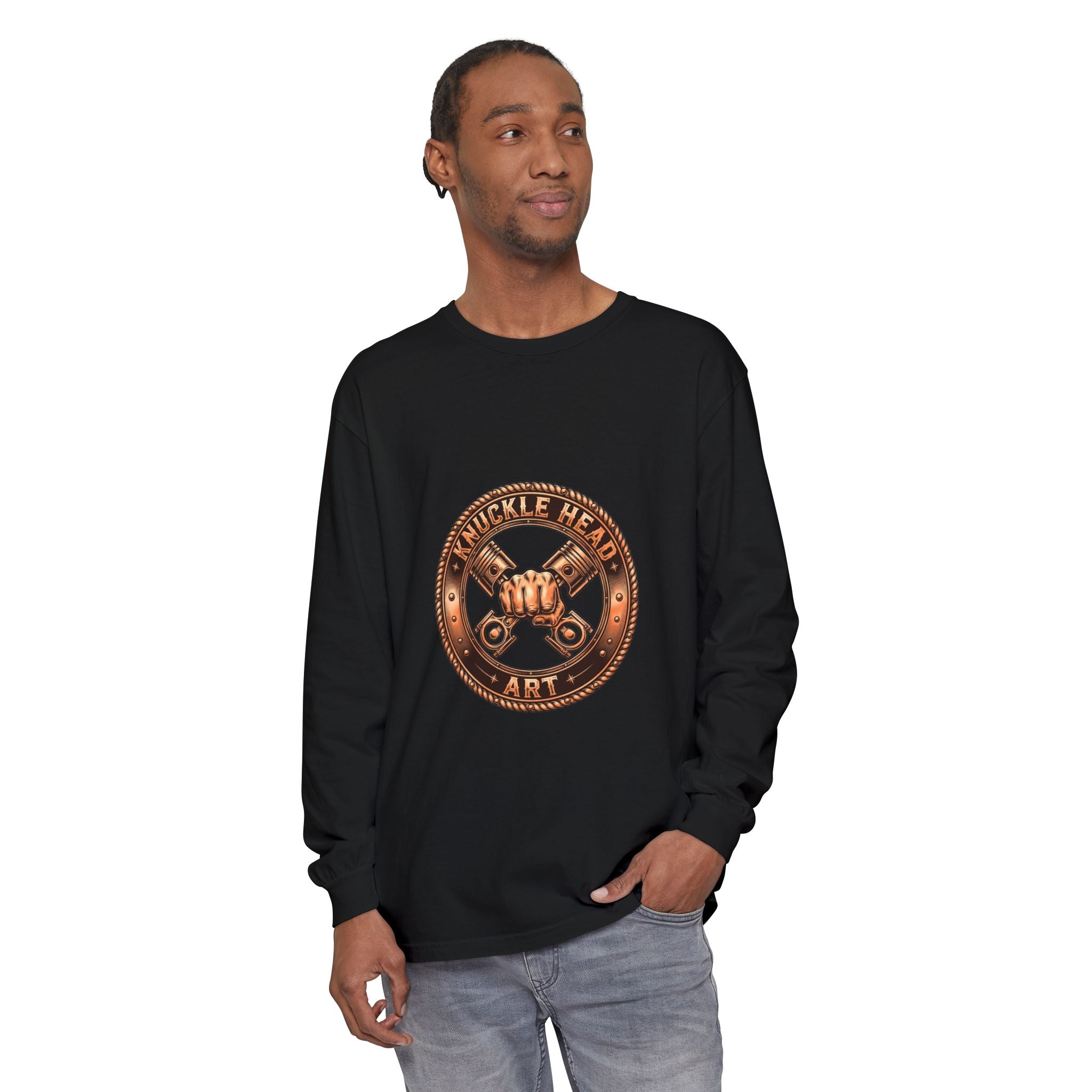Knucklehead Art Emblem Long Sleeve Tee
