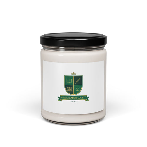 Celtic Crest Soy Candle | Gaelic serif crest, Irish heritage logo Christmas Warmth 9oz