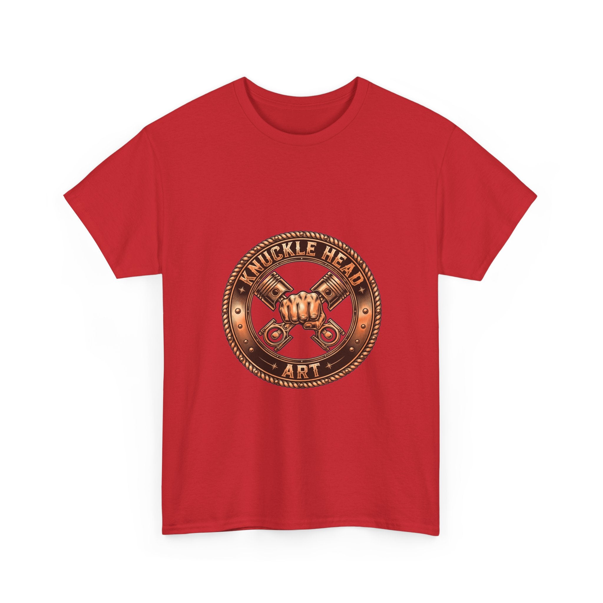 Knucklehead Art Metal Emblem T‑Shirt