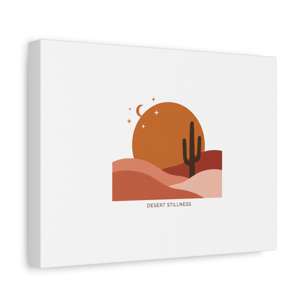 Desert Stillness Canvas, Desert Sunset Minimalist Mesa | Southwestern Art Print 36" x 36" 1.25"