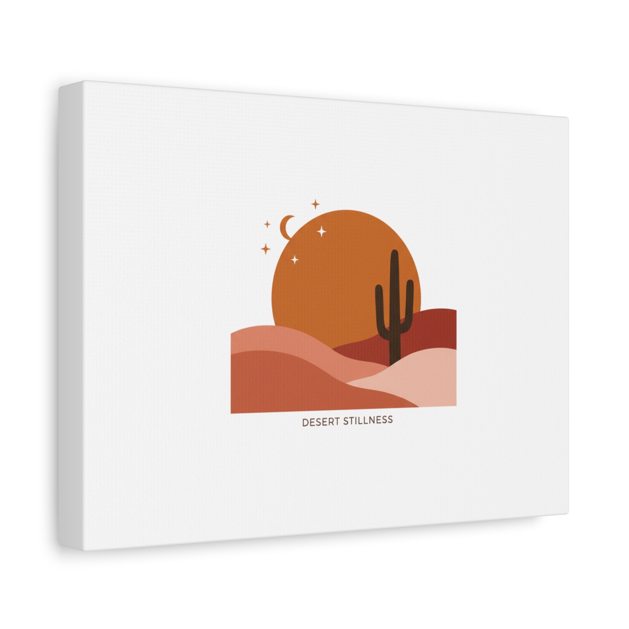Desert Stillness Canvas, Desert Sunset Minimalist Mesa | Southwestern Art Print 36" x 36" 1.25"