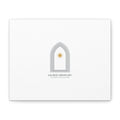 Sacred Ordinary Gothic Arch Canvas | Minimal Scripture Art, Quiet Luxury