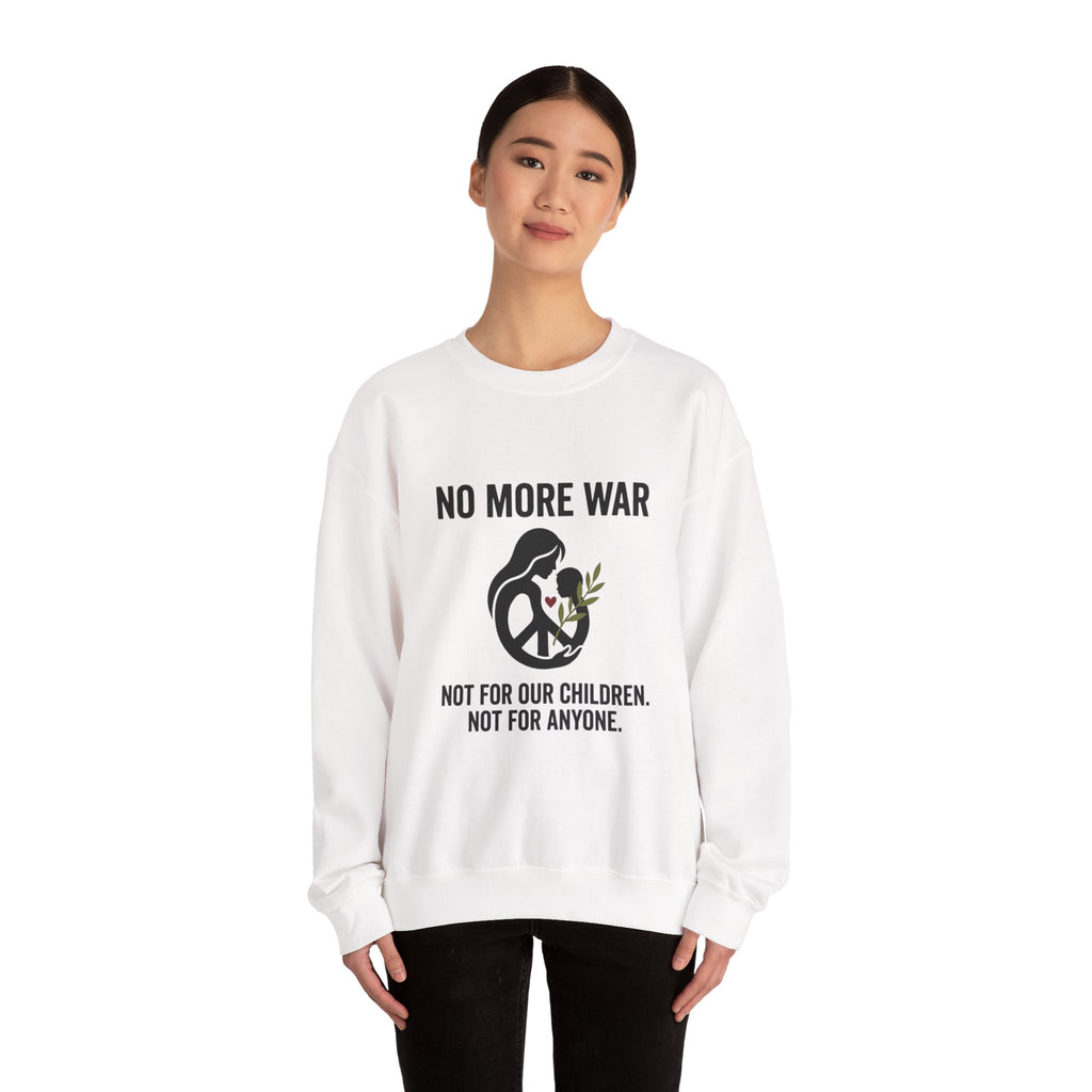 No More War Sweatshirt | Anti-War, Peace, Ceasefire, Solidarity Protest. Navy