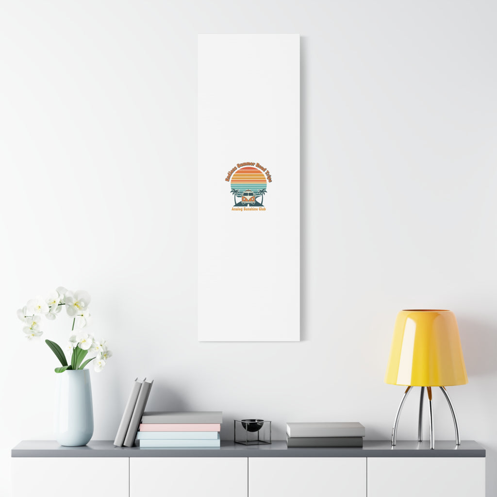 Endless Summer Road Trips Canvas | 1970s Sunset, Retro Surf Palm Art 36" x 36" 1.25"